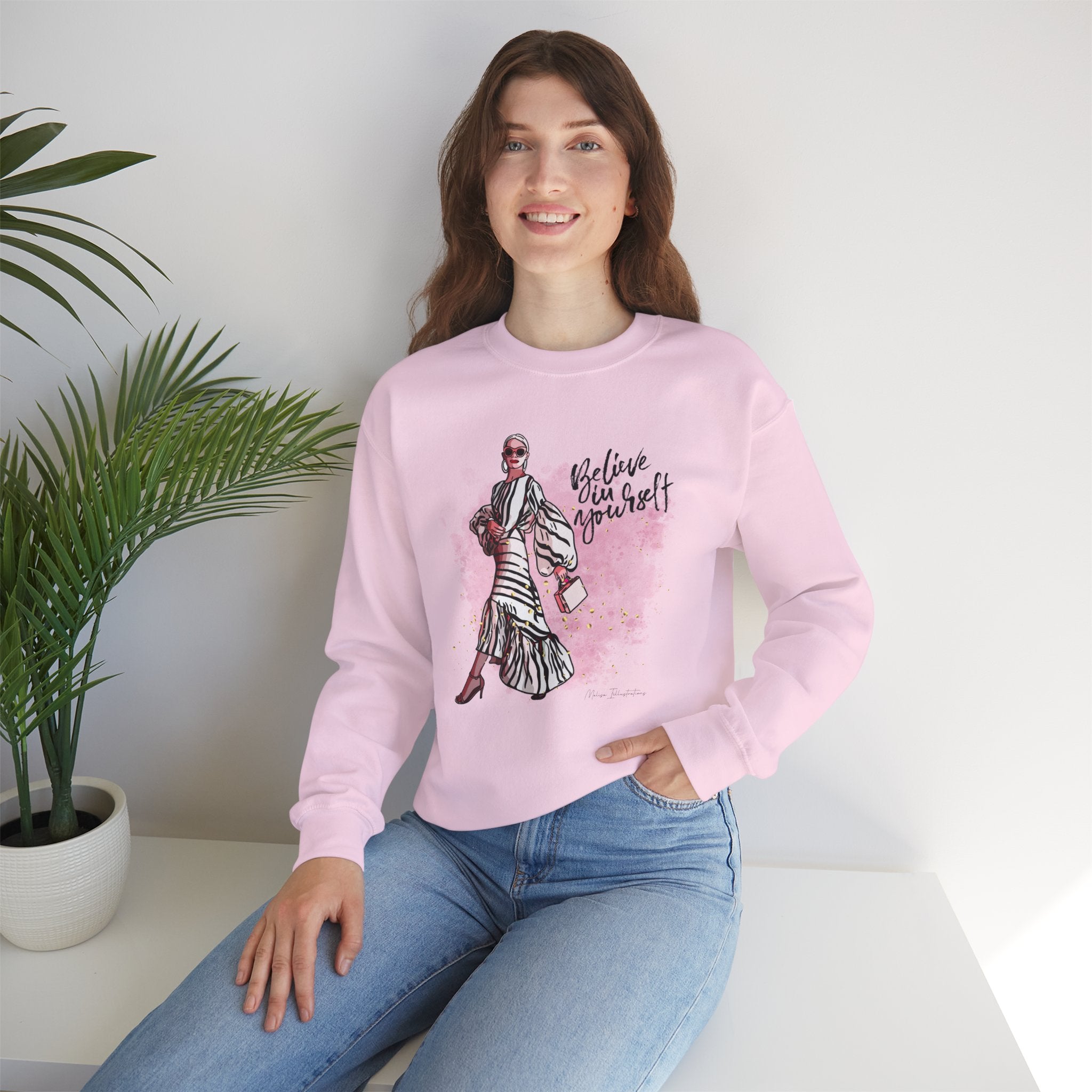 Believe in Yourself Sweatshirt | Crewneck | Motivational Apparel | Inspirational Gift | Cozy Fashion Statement | Ideal for