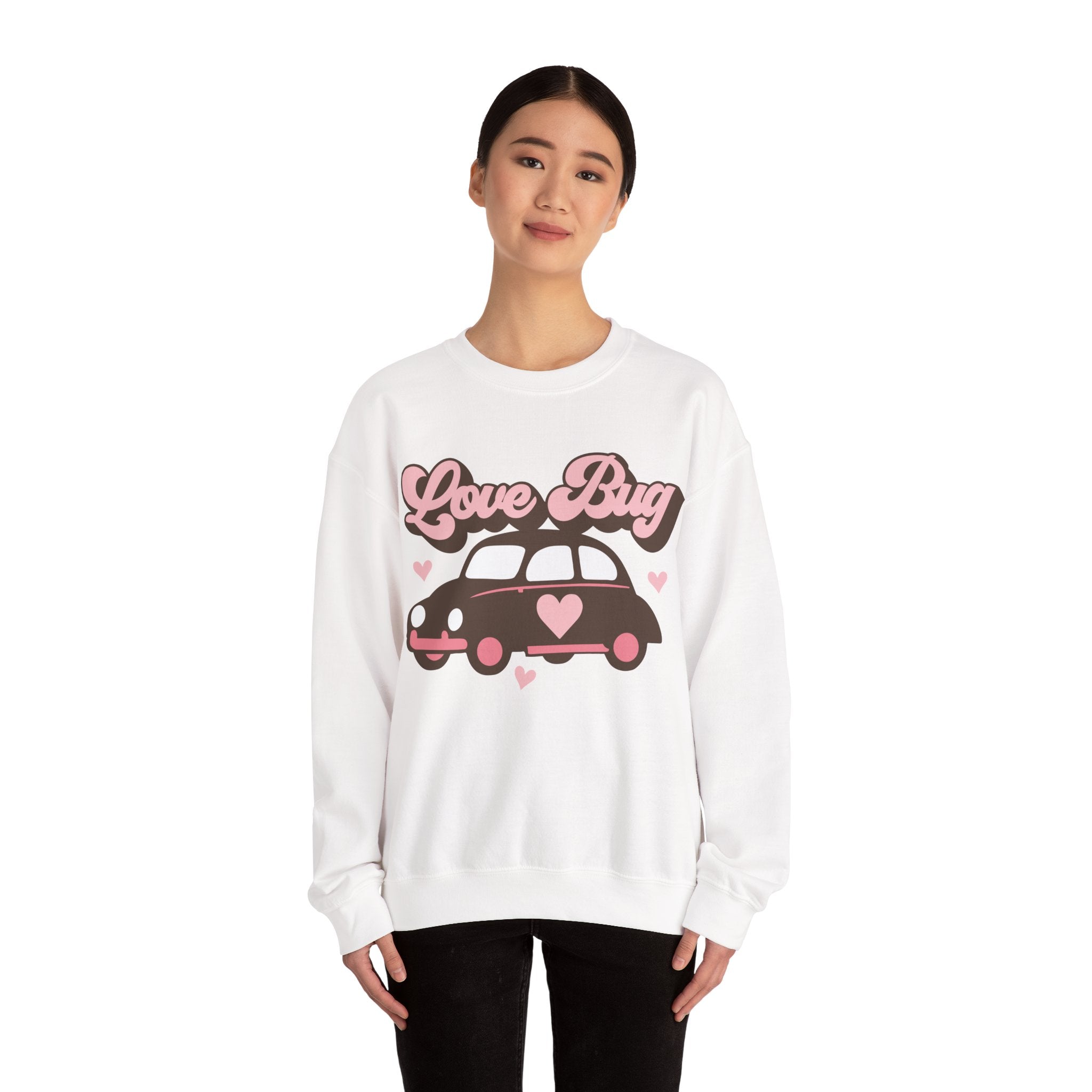 Love Bug Valentines Sweatshirt – Cute Valentine’s Day Crewneck Sweatshirt