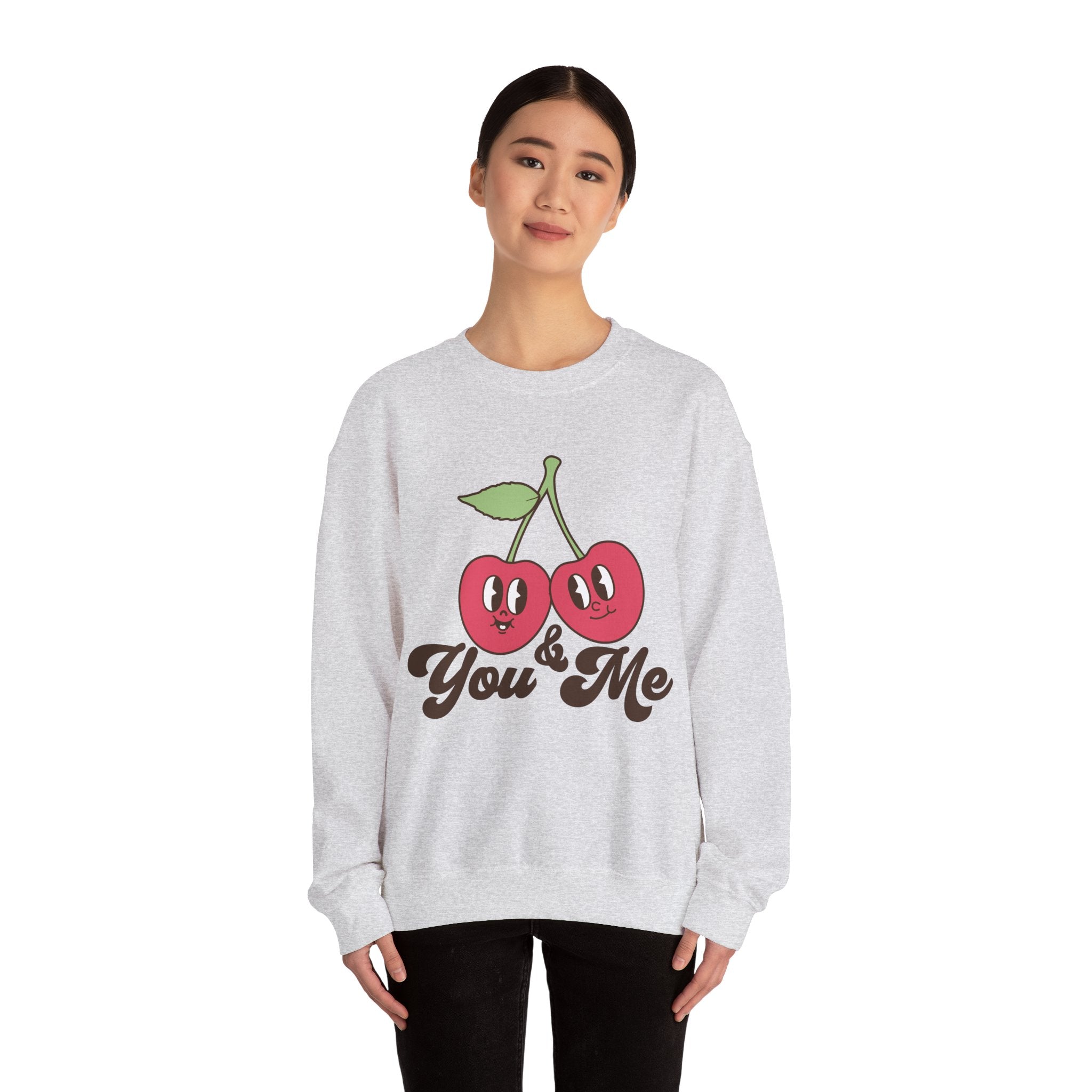 You and Me Valentines Sweatshirt – Cozy Couple Valentine’s Day Crewneck