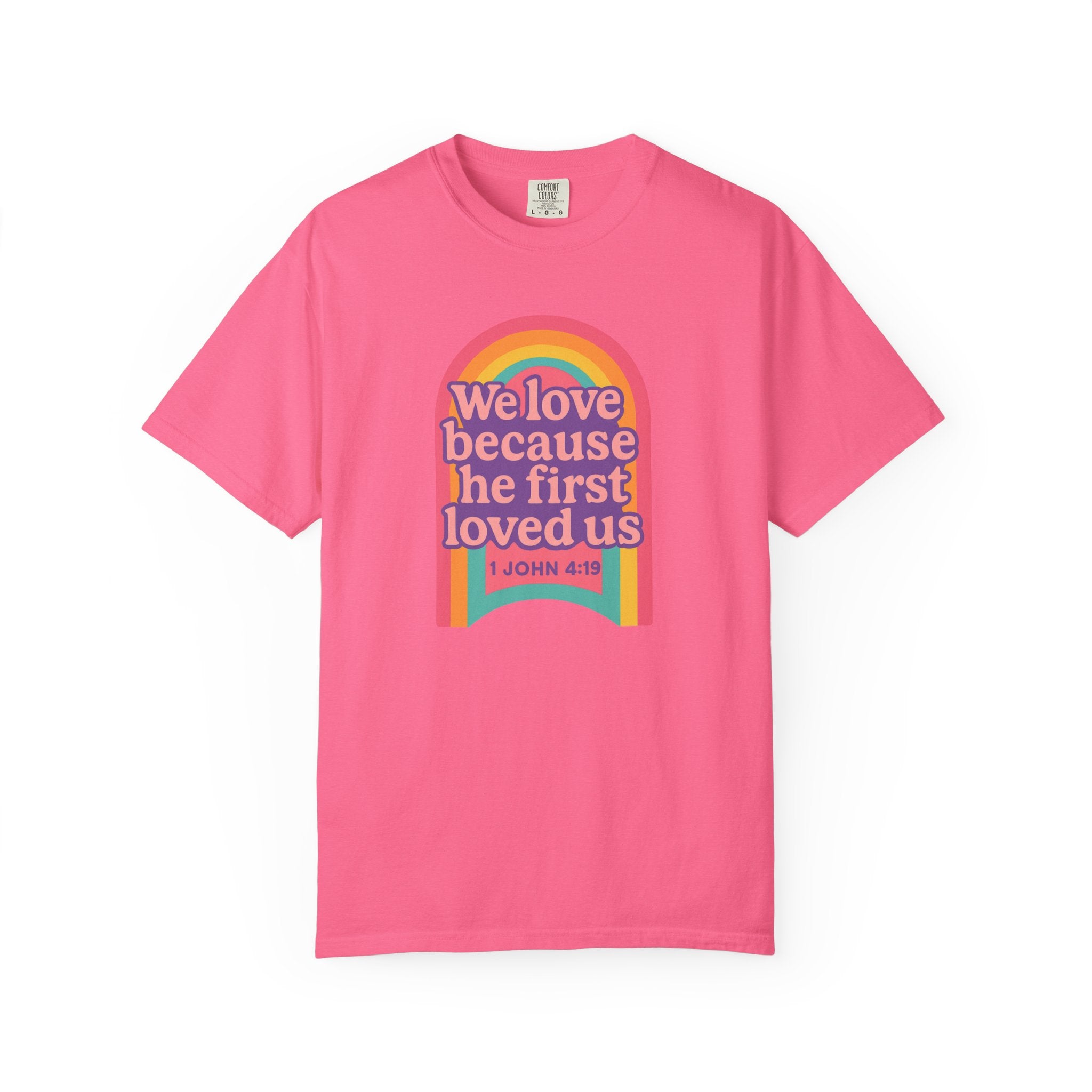 Colorful Faith-Inspired T-Shirt, Motivational Apparel, Inspirational Gift, Rainbow Tee, Summer Outfit, Unisex Casual Wear
