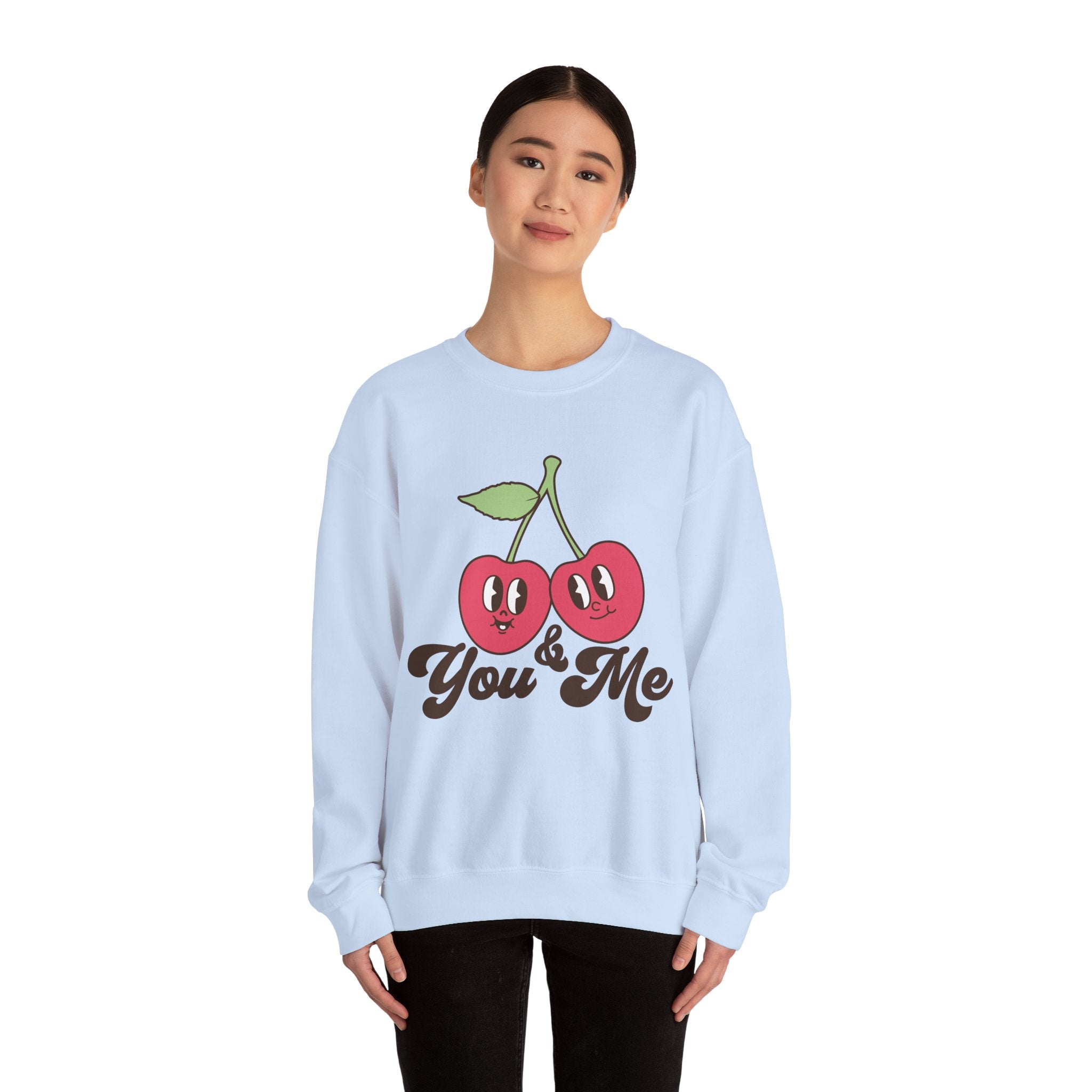 You and Me Valentines Sweatshirt – Cozy Couple Valentine’s Day Crewneck