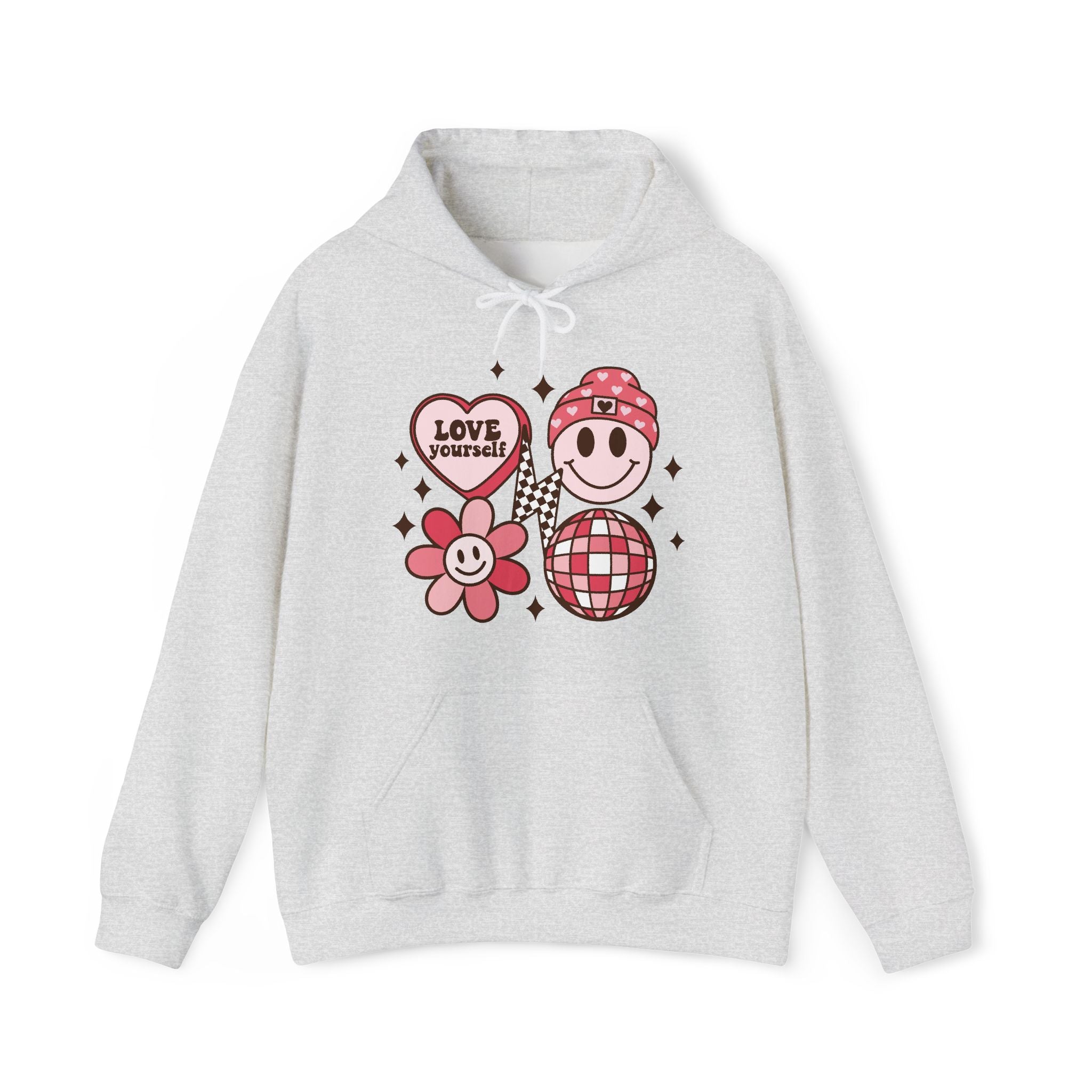 Retro Groovy Valentines Hoodie – Cozy Valentine’s Day Hoodie