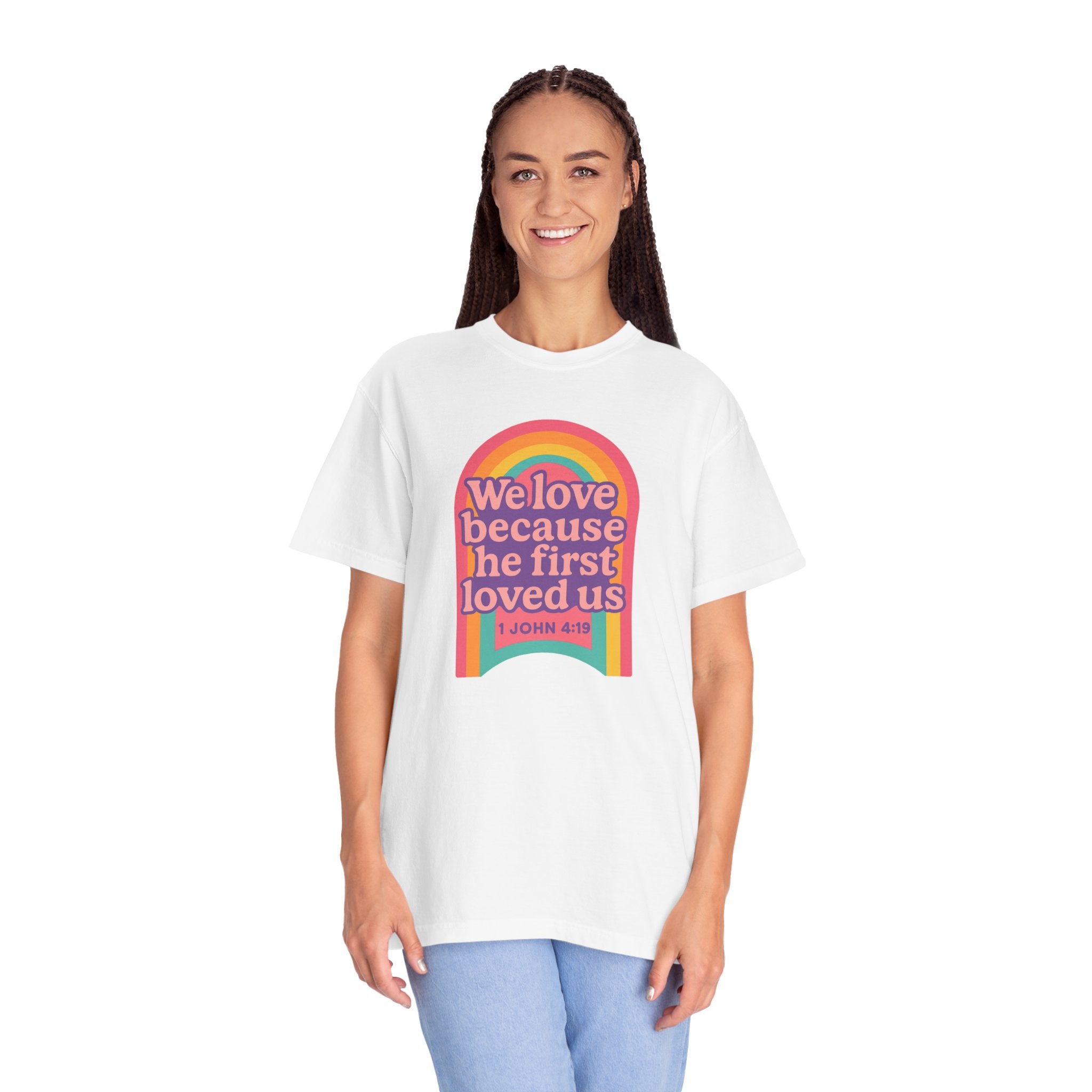 Colorful Faith-Inspired T-Shirt, Motivational Apparel, Inspirational Gift, Rainbow Tee, Summer Outfit, Unisex Casual Wear