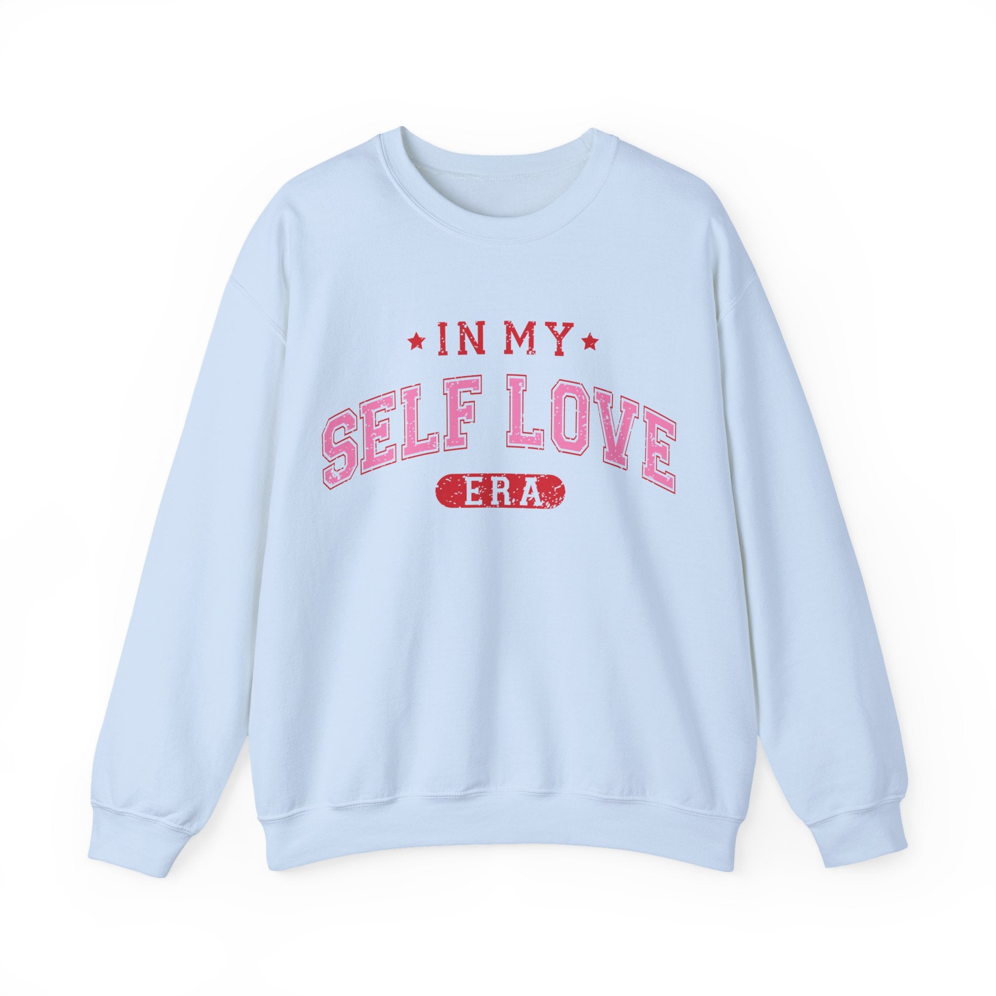 In My Self Love Era Valentines Sweatshirt – Cozy Retro Valentine’s Day Crewneck Sweatshirt