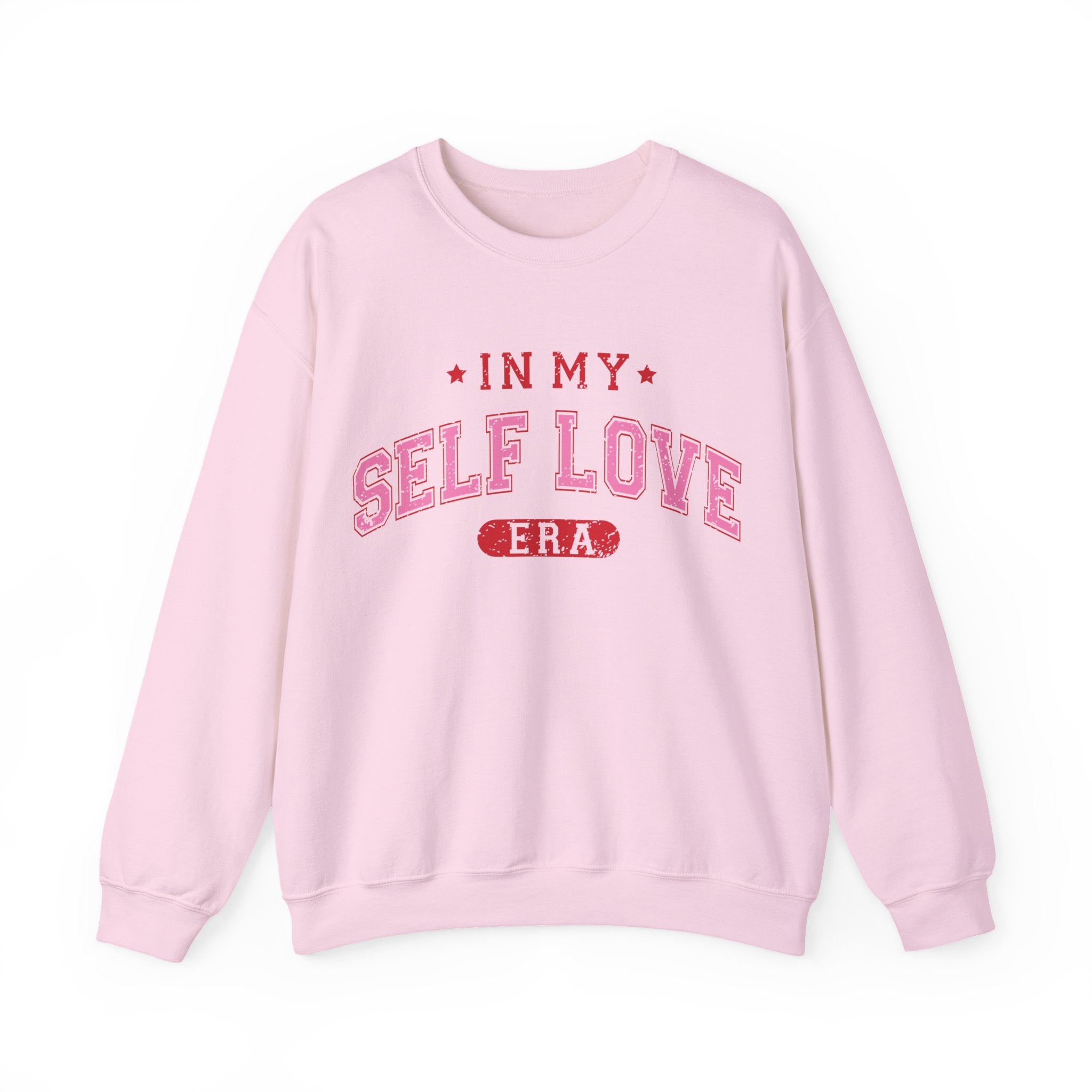 In My Self Love Era Valentines Sweatshirt – Cozy Retro Valentine’s Day Crewneck Sweatshirt