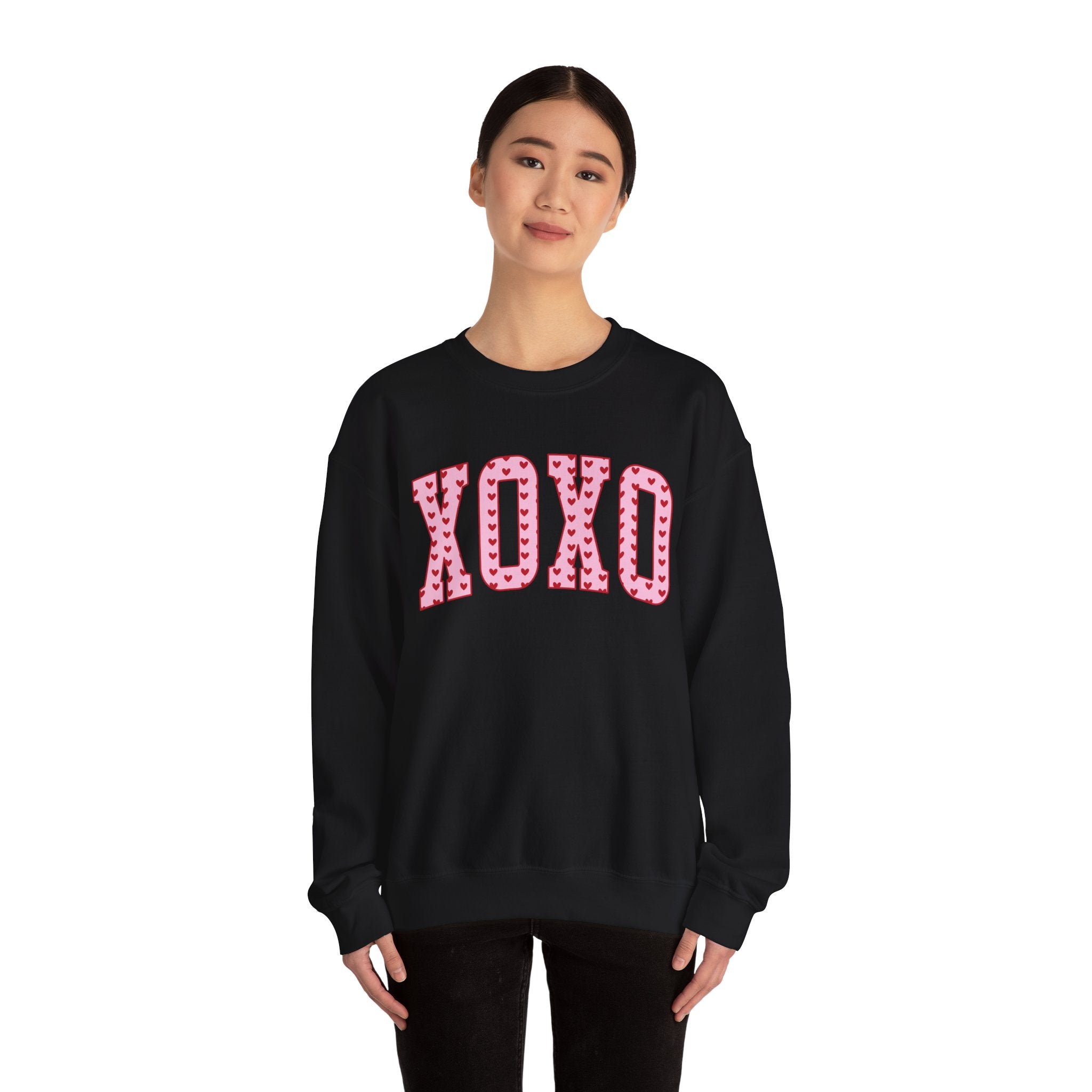 XOXO Valentines Sweatshirt – Cute Valentine’s Day Crewneck Sweatshirt