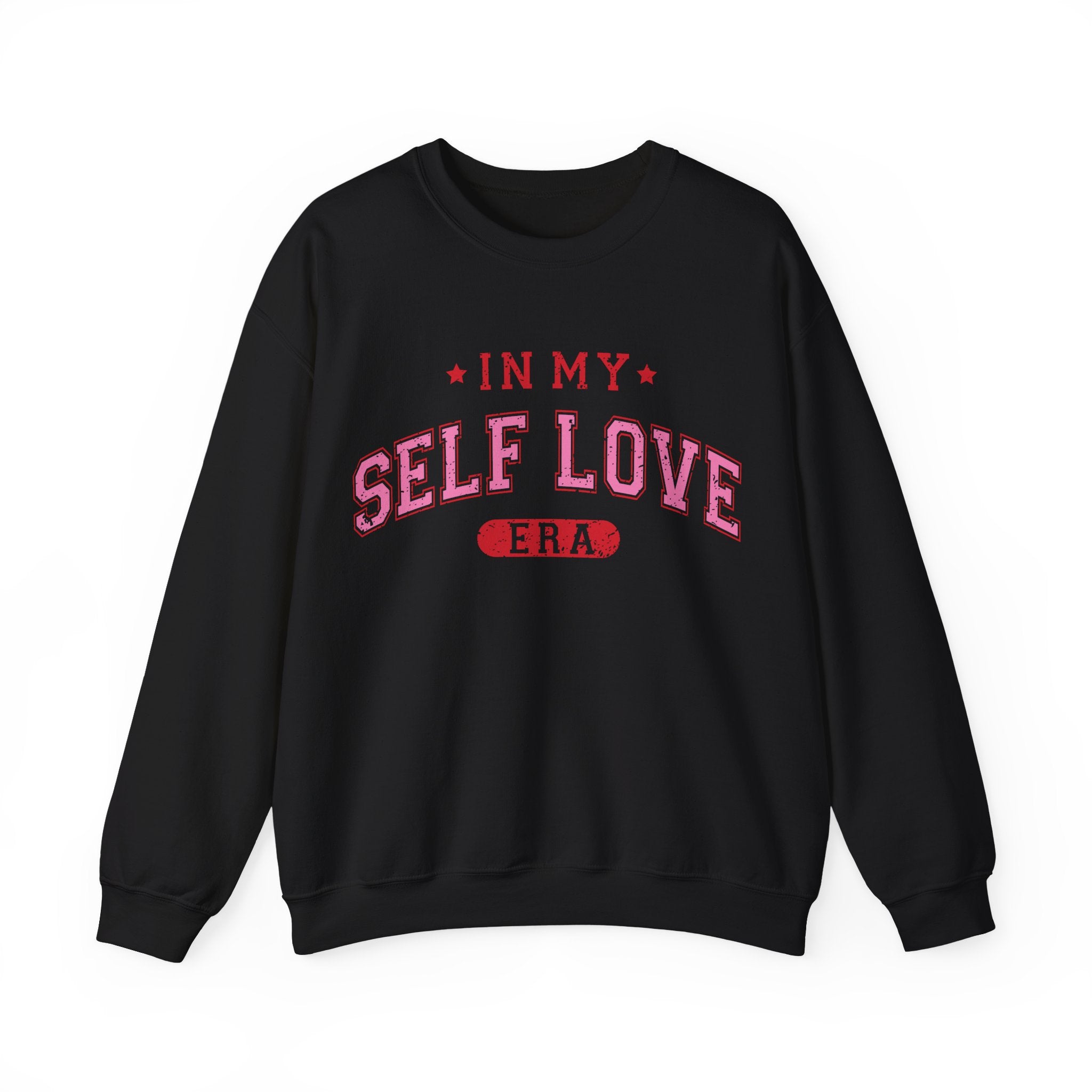 In My Self Love Era Valentines Sweatshirt – Cozy Retro Valentine’s Day Crewneck Sweatshirt