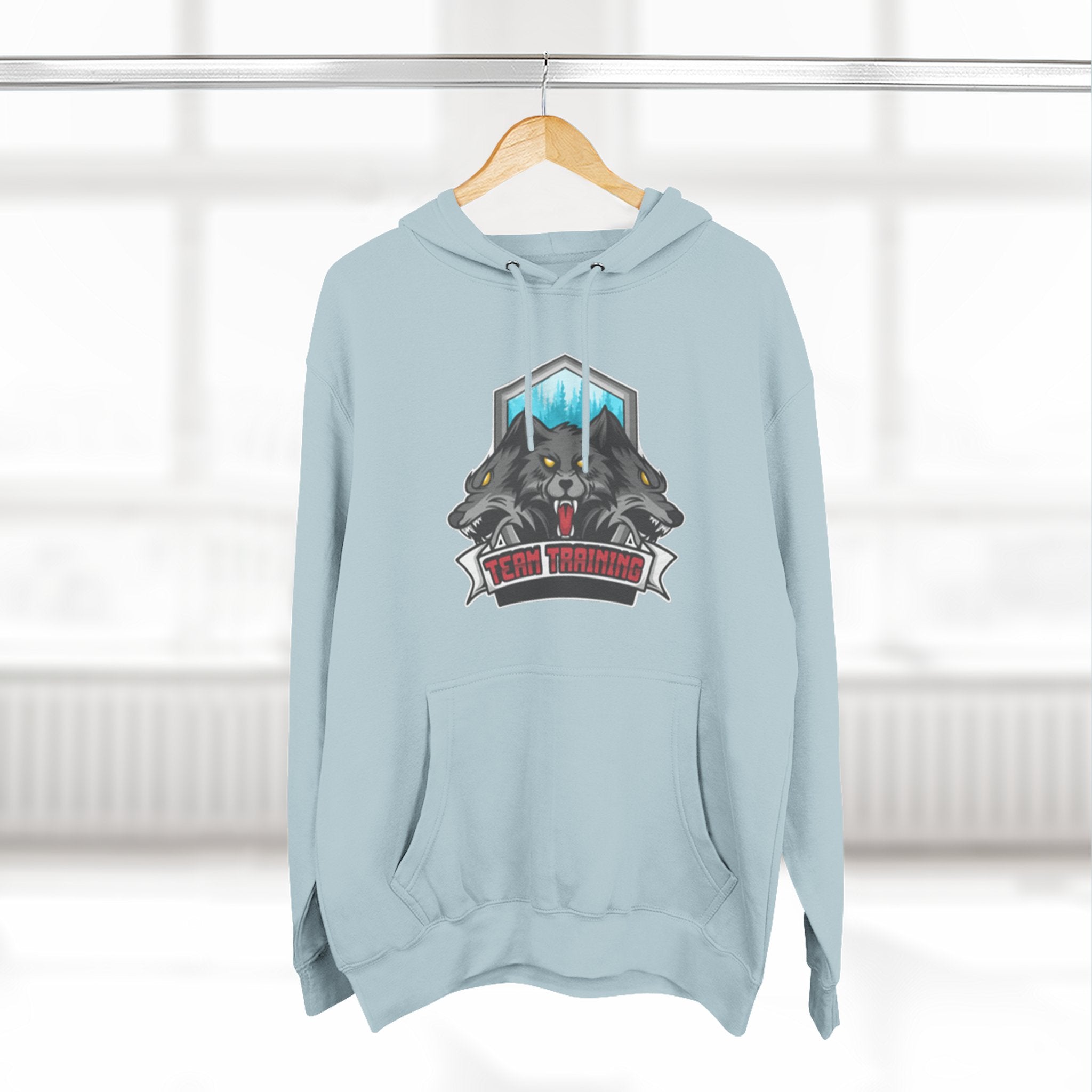 Fleece Hoodie with Three Wolf Panels, Cozy Graphic Sweatshirt, Winter Layer, Gift for Animal Lovers, Wildlife Apparel