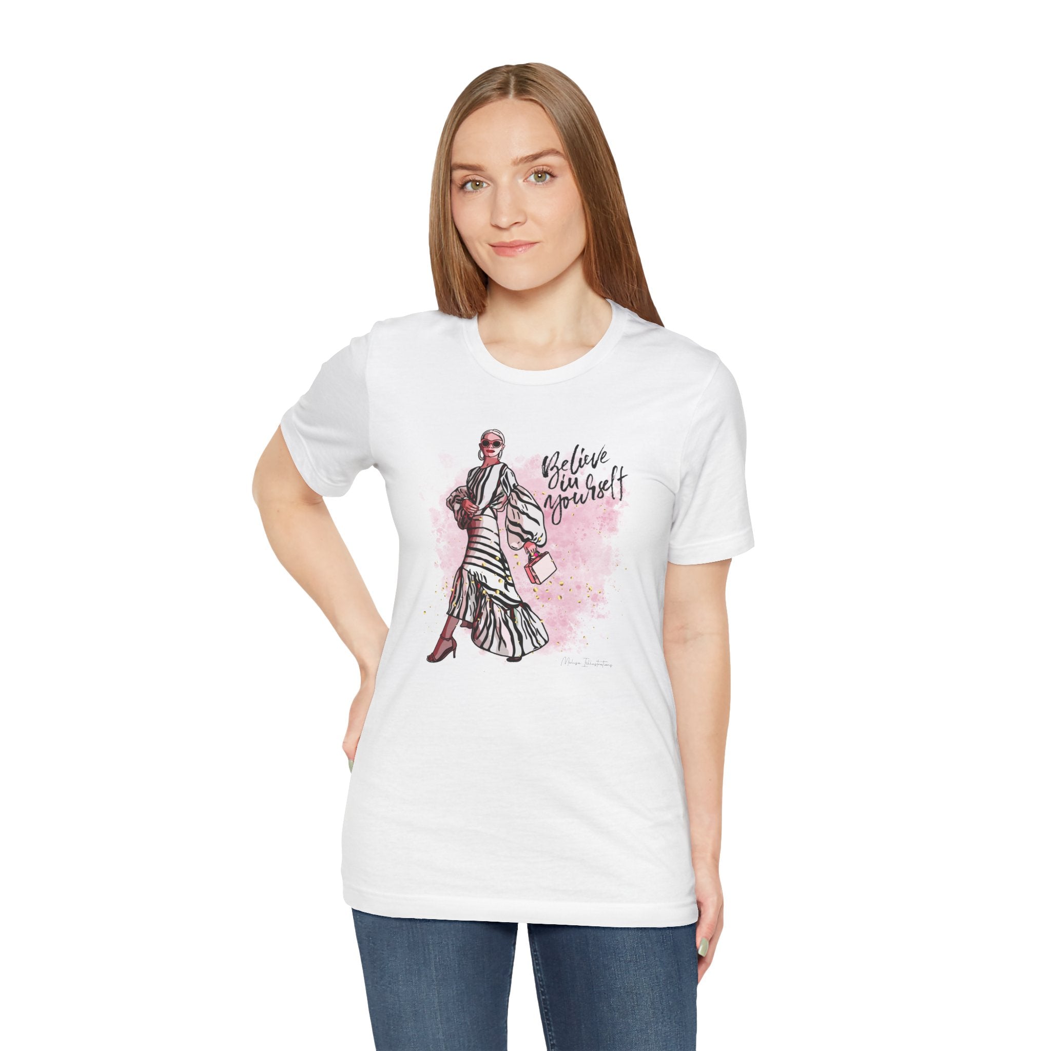 Believe in Yourself T-Shirt, Inspirational Tee, Motivational Gift, Casual Wear, Women's Fashion, Dream Big Apparel