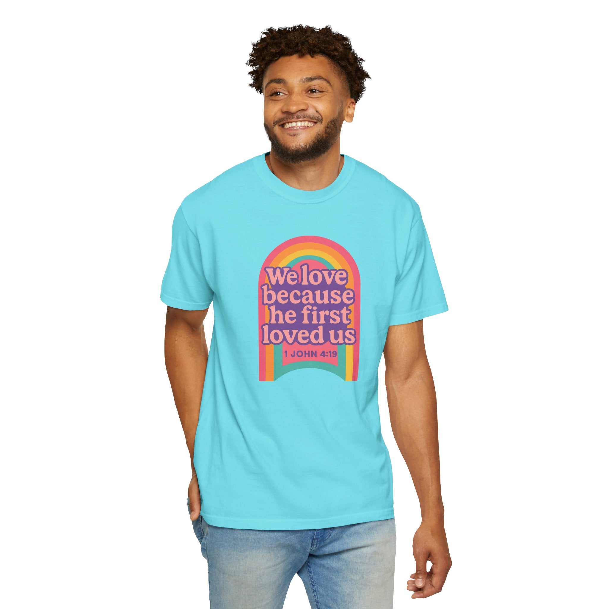 Colorful Faith-Inspired T-Shirt, Motivational Apparel, Inspirational Gift, Rainbow Tee, Summer Outfit, Unisex Casual Wear