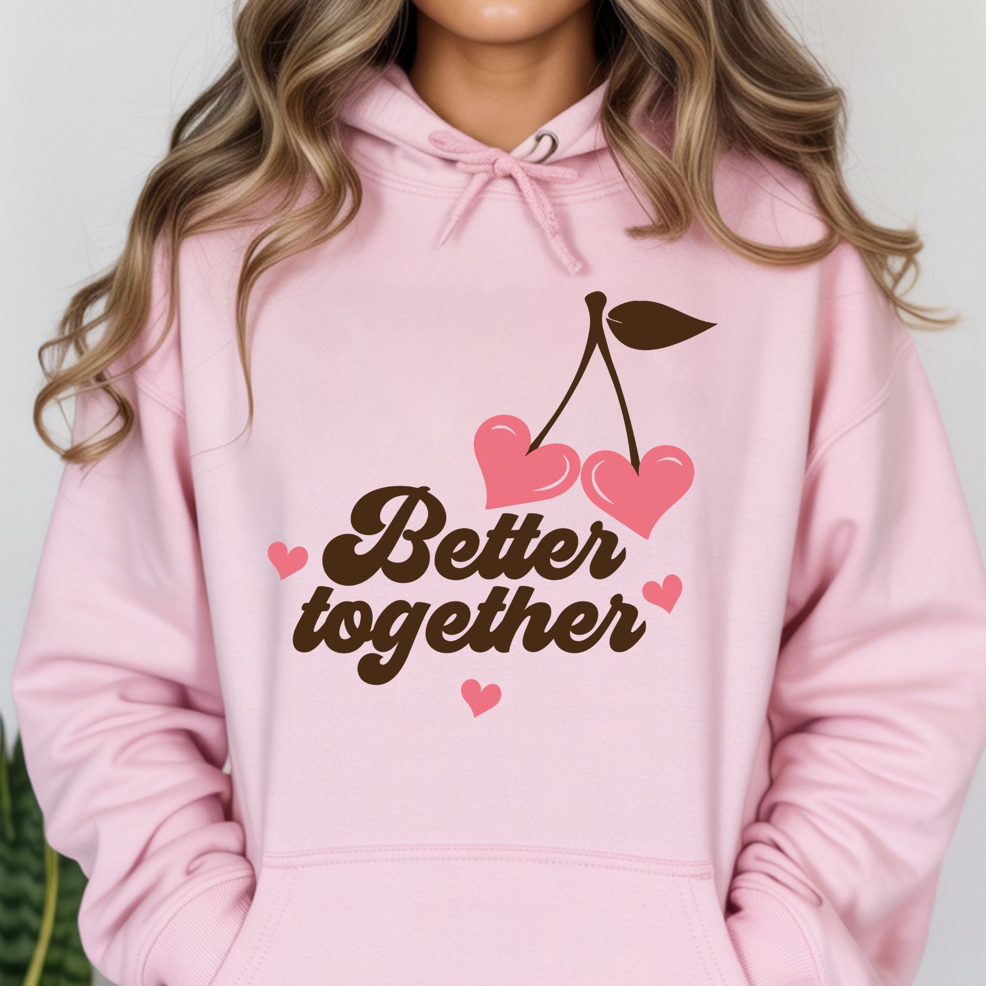 Better Together Valentines Hoodie – Cute Couple Valentine’s Day Hoodie
