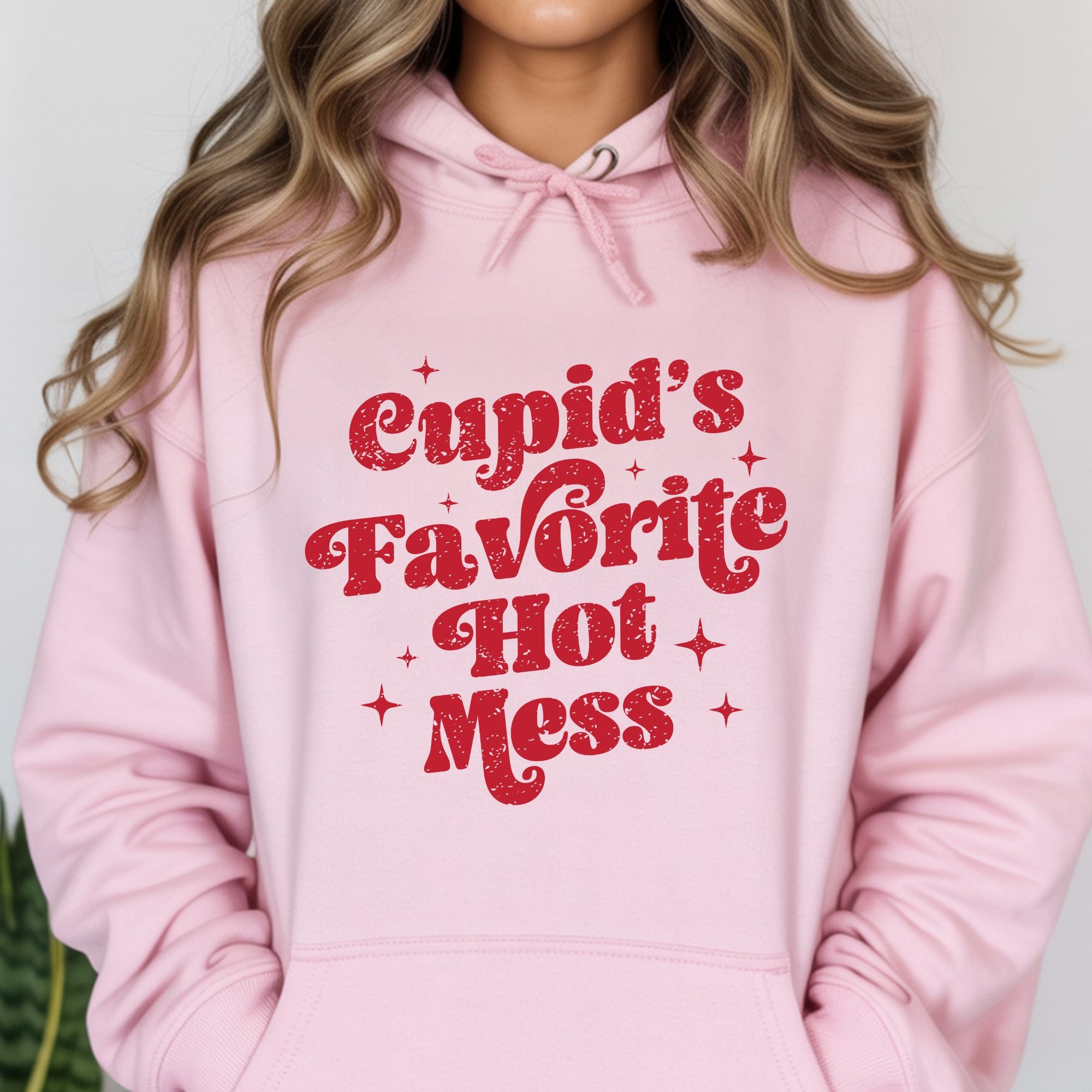 Cupid's Favourite Hot Mess Valentines Hoodie – Cozy Valentine’s Day Hoodie