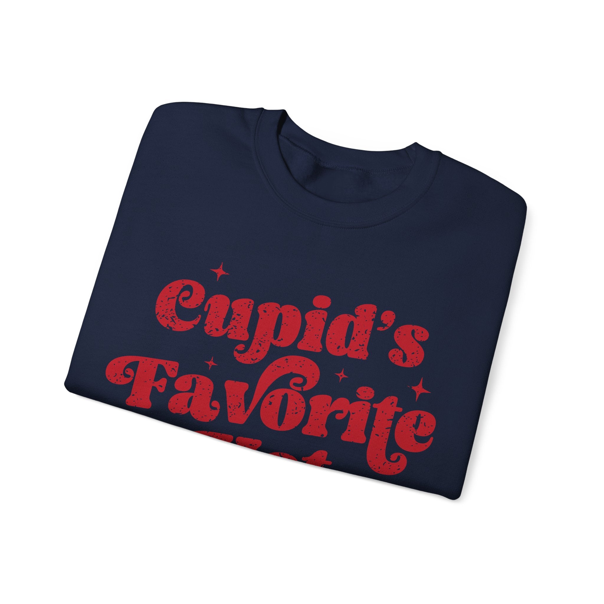 Cupid’s Favourite Hot Mess Valentines Sweatshirt – Funny Valentine’s Day Crewneck Sweatshirt
