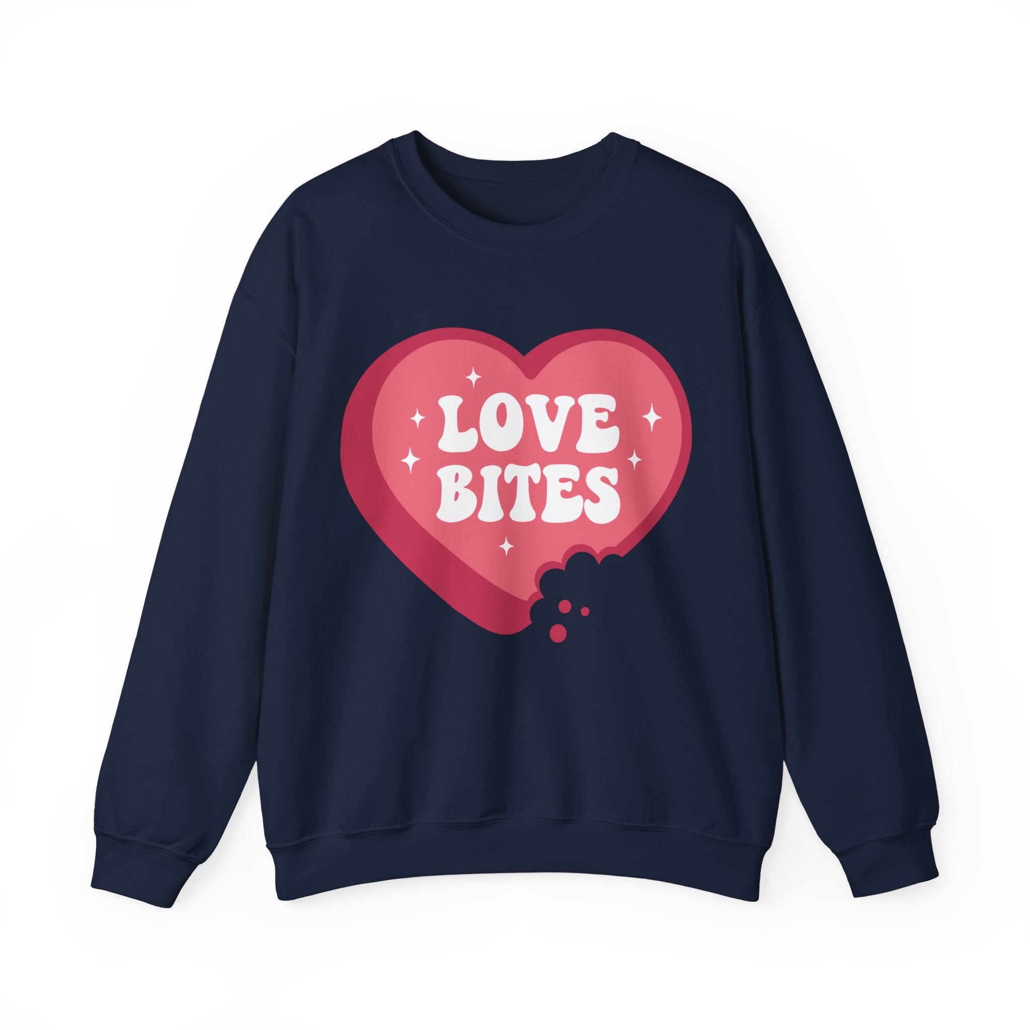 Love Bites Valentines Sweatshirt – Cute Funny Valentine’s Day Crewneck Sweatshirt