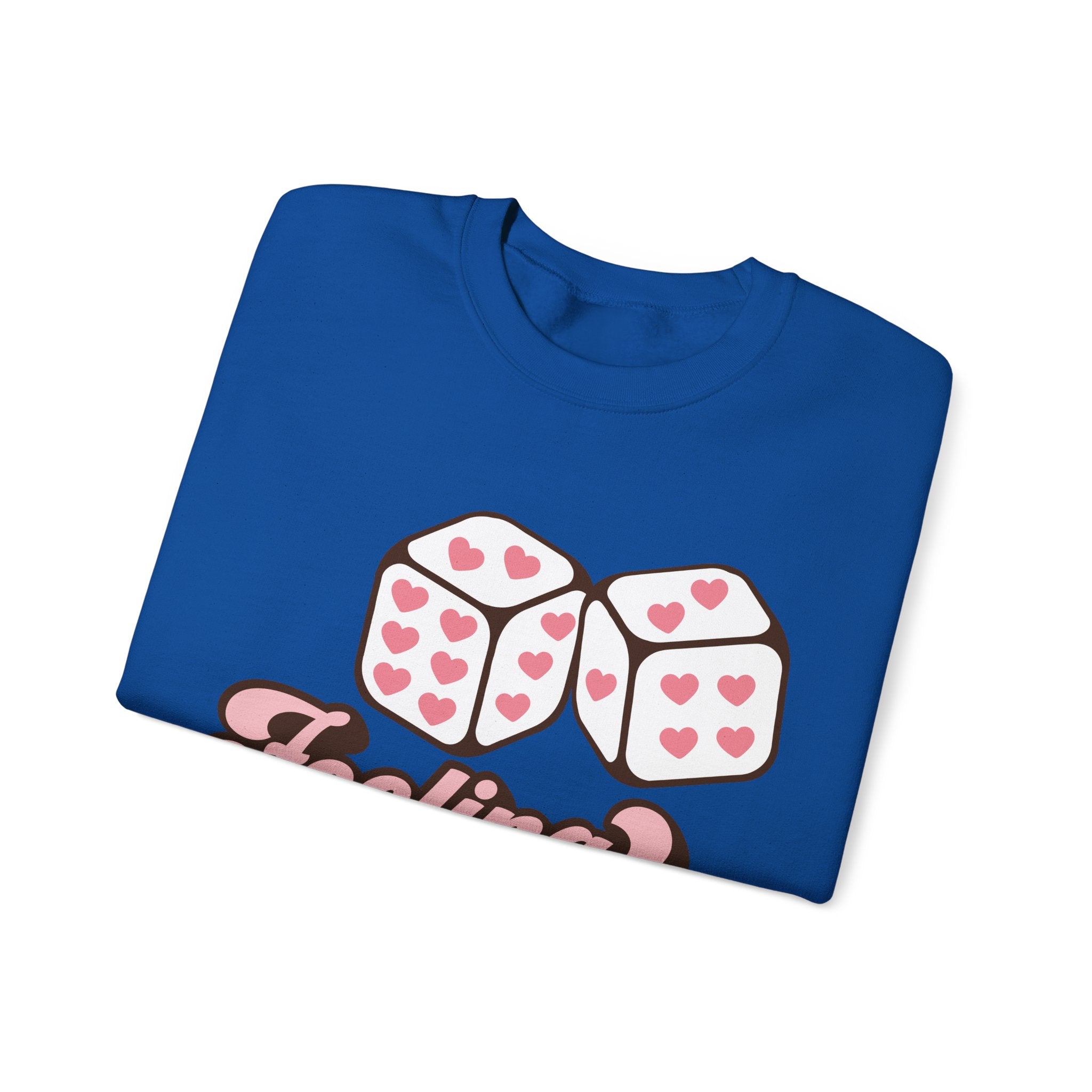 Feeling Lucky Valentines Sweatshirt – Cozy Valentine’s Day Crewneck Sweatshirt