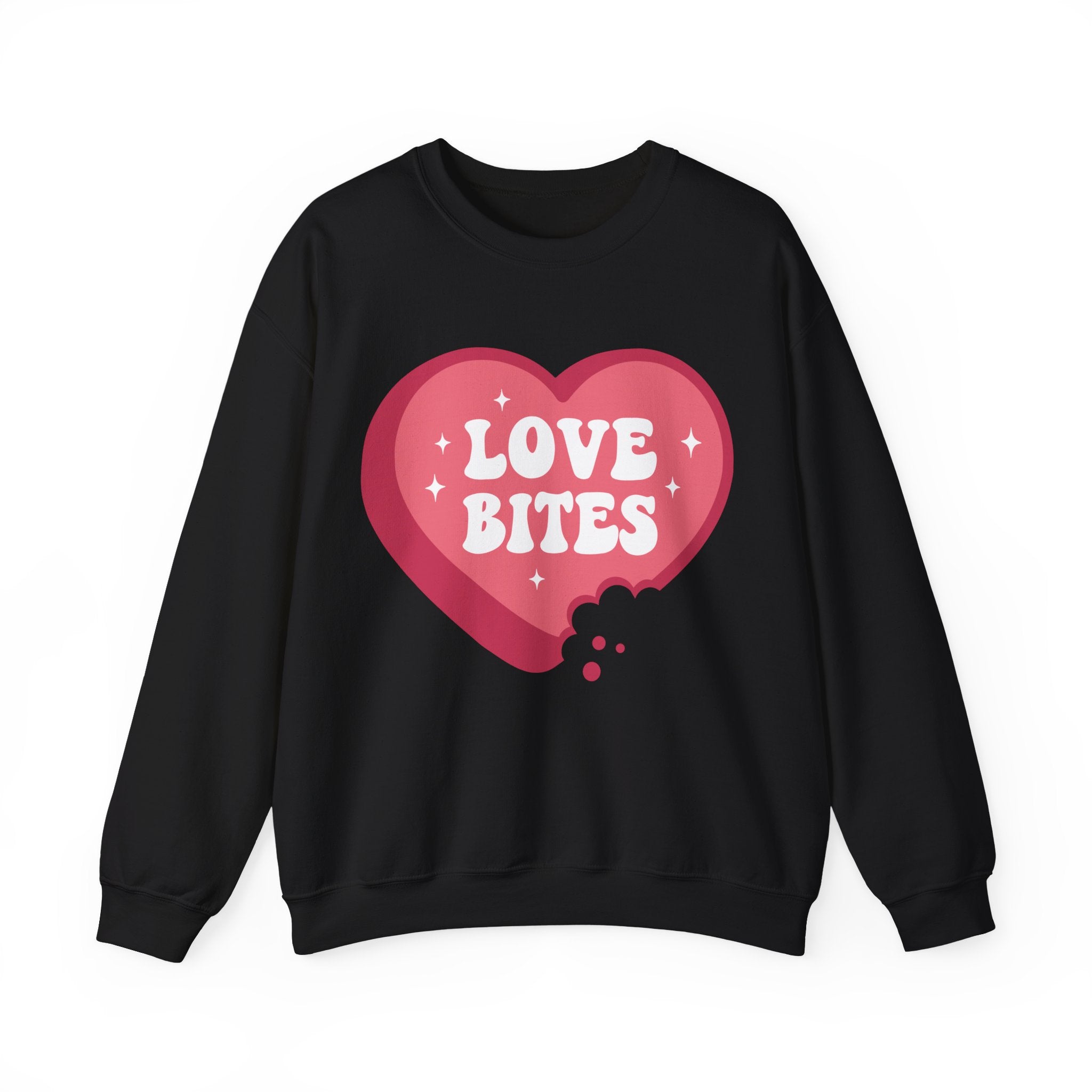 Love Bites Valentines Sweatshirt – Cute Funny Valentine’s Day Crewneck Sweatshirt