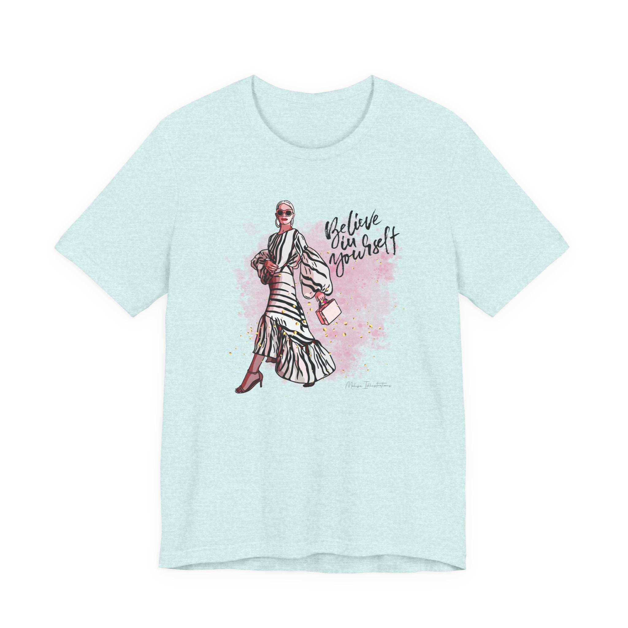 Believe in Yourself T-Shirt, Inspirational Tee, Motivational Gift, Casual Wear, Women's Fashion, Dream Big Apparel