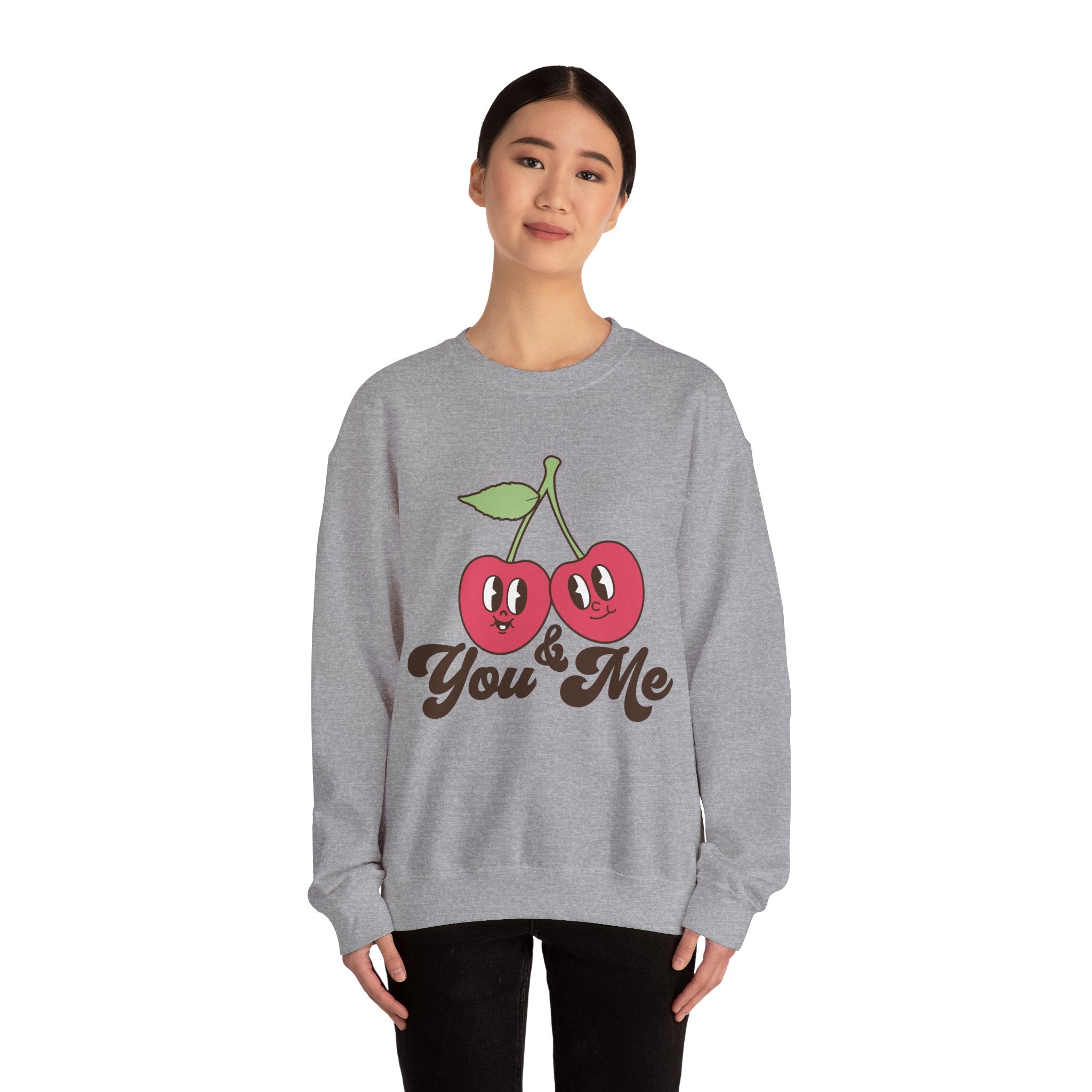 You and Me Valentines Sweatshirt – Cozy Couple Valentine’s Day Crewneck