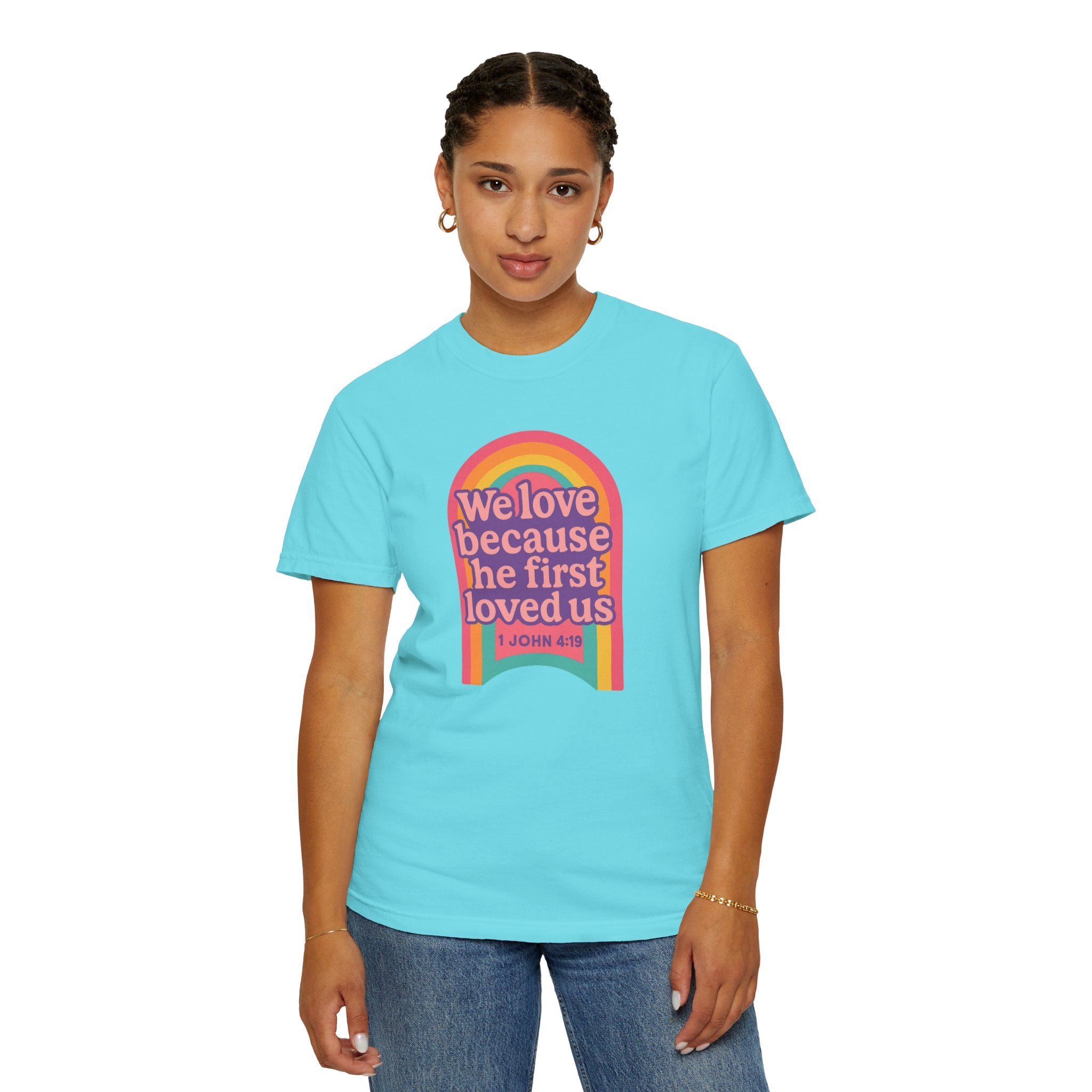 Colorful Faith-Inspired T-Shirt, Motivational Apparel, Inspirational Gift, Rainbow Tee, Summer Outfit, Unisex Casual Wear