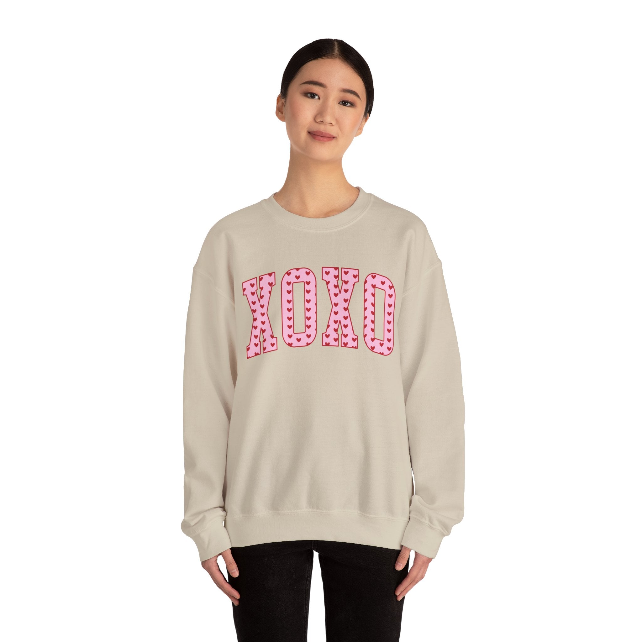 XOXO Valentines Sweatshirt – Cute Valentine’s Day Crewneck Sweatshirt