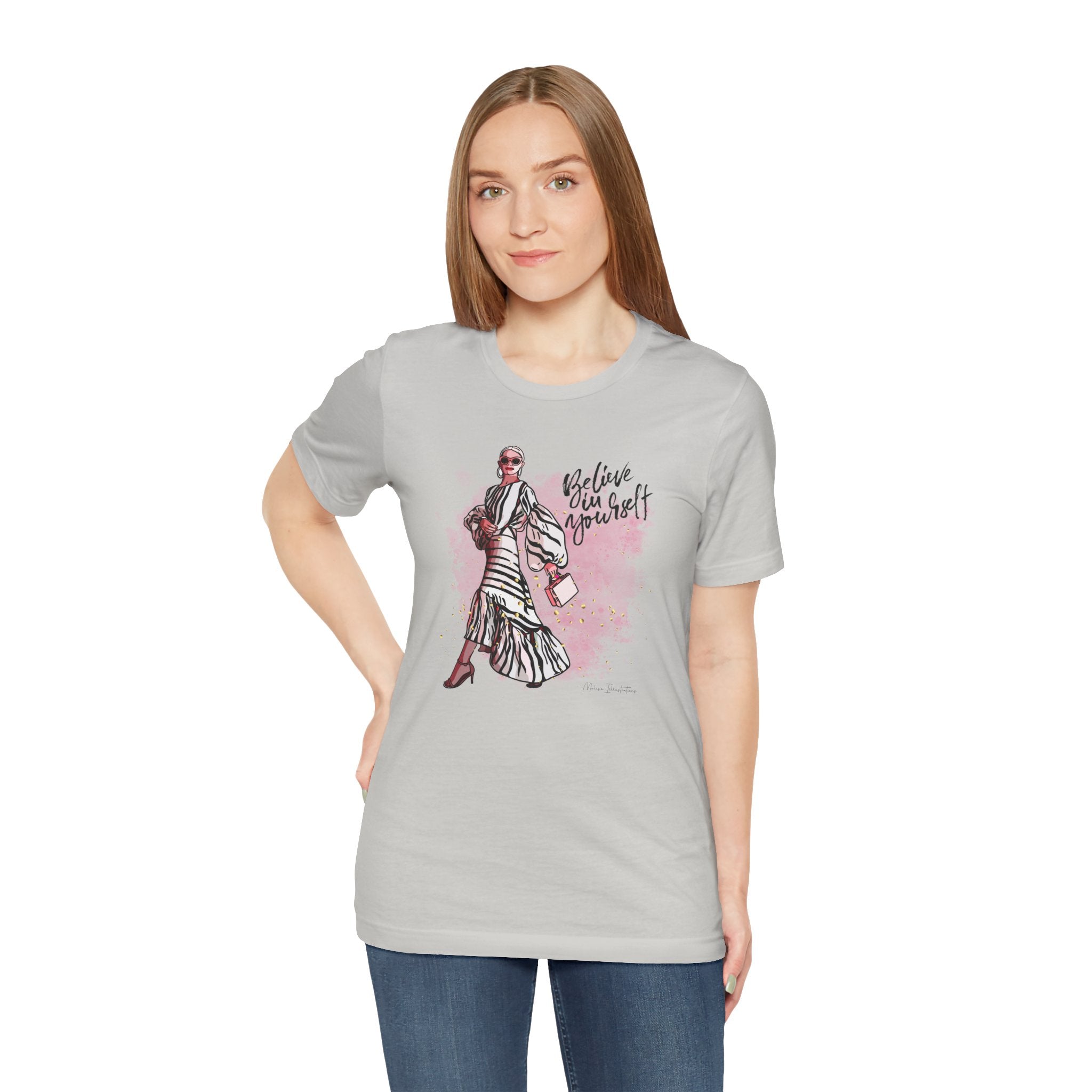 Believe in Yourself T-Shirt, Inspirational Tee, Motivational Gift, Casual Wear, Women's Fashion, Dream Big Apparel