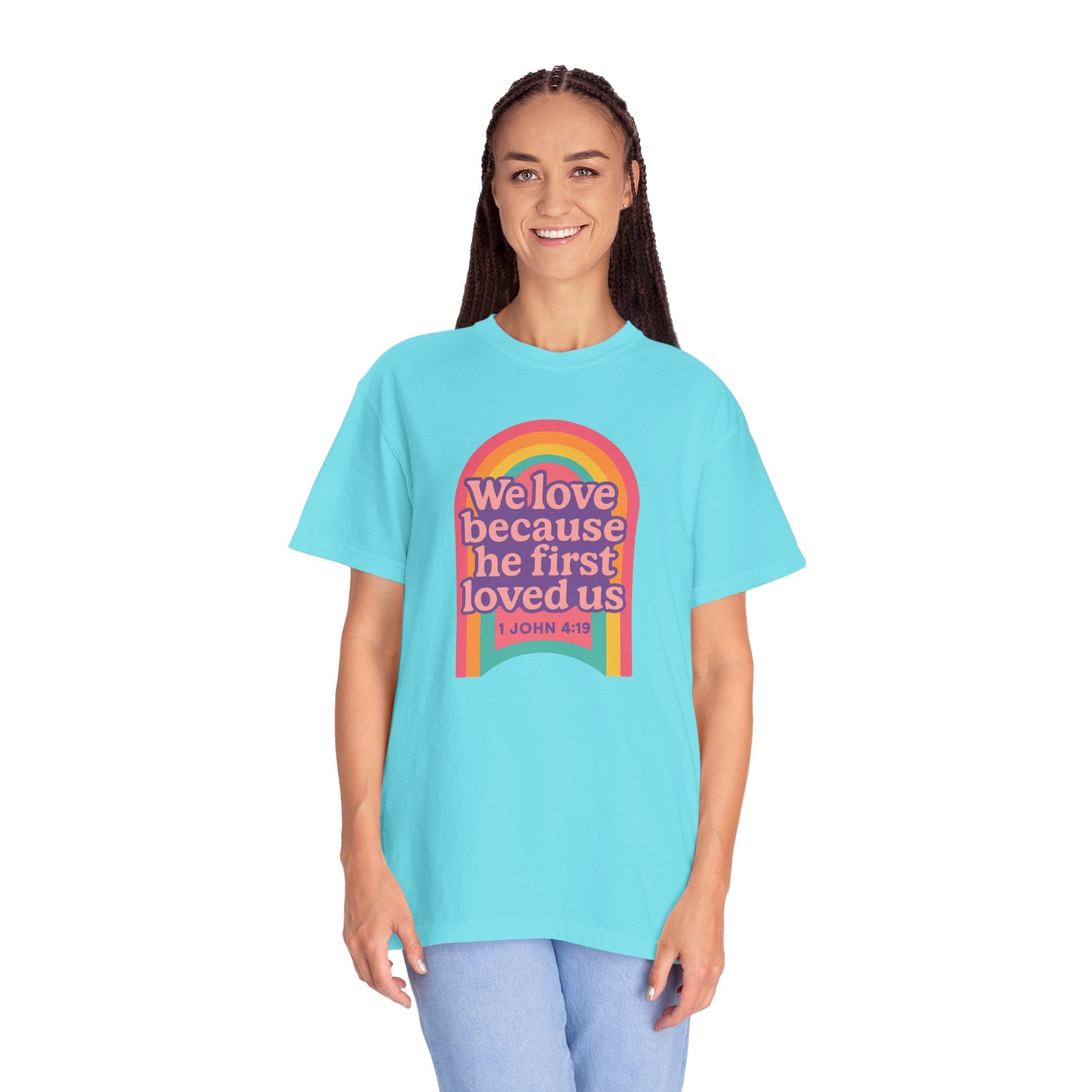 Colorful Faith-Inspired T-Shirt, Motivational Apparel, Inspirational Gift, Rainbow Tee, Summer Outfit, Unisex Casual Wear