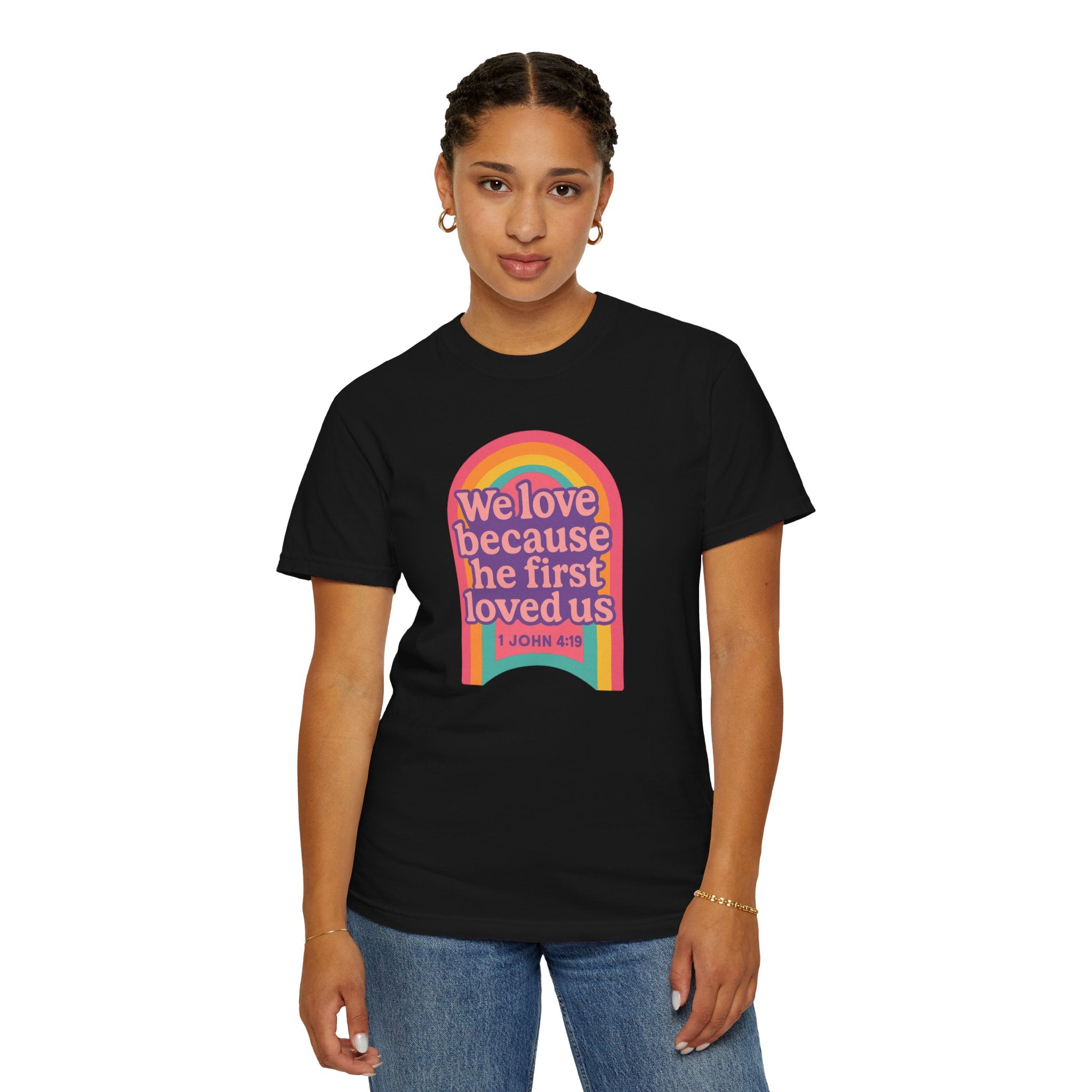 Colorful Faith-Inspired T-Shirt, Motivational Apparel, Inspirational Gift, Rainbow Tee, Summer Outfit, Unisex Casual Wear