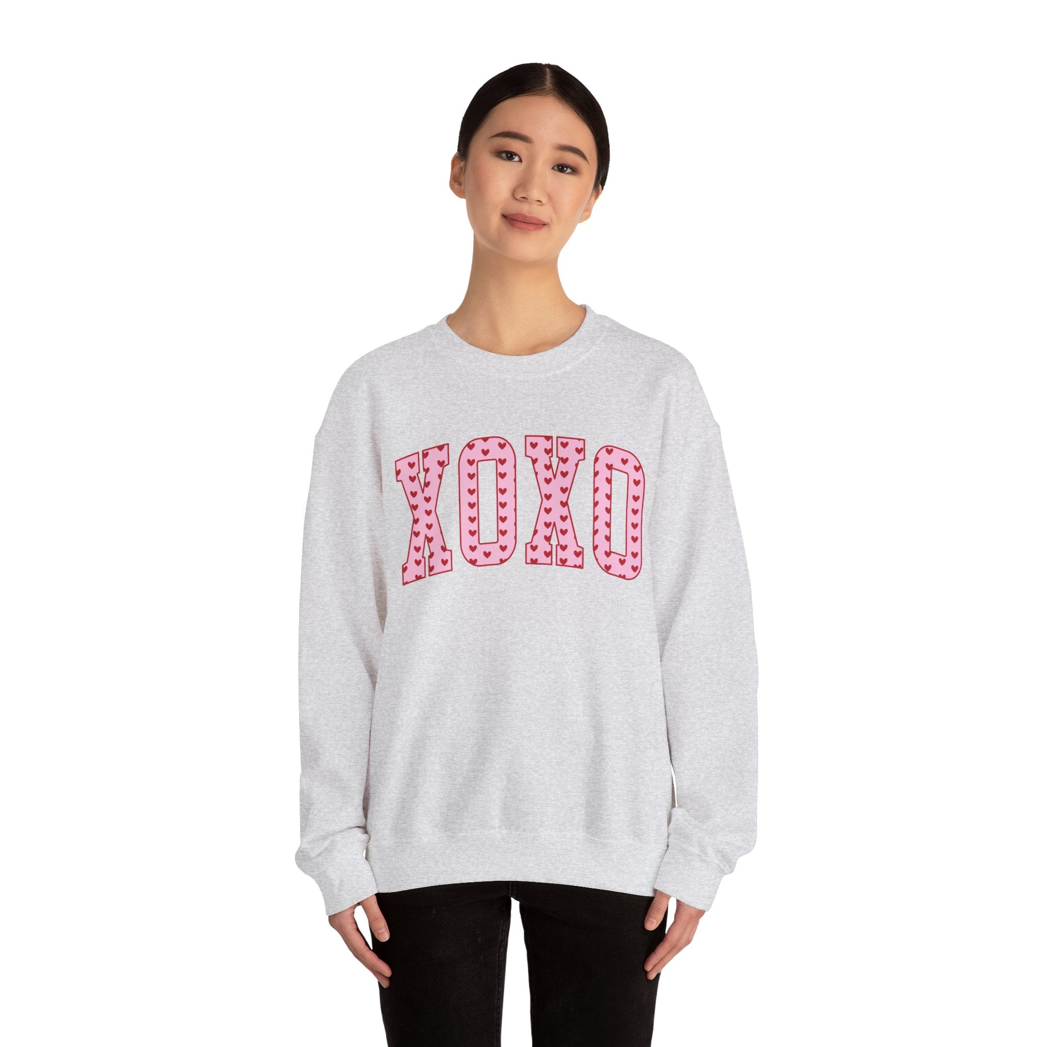 XOXO Valentines Sweatshirt – Cute Valentine’s Day Crewneck Sweatshirt