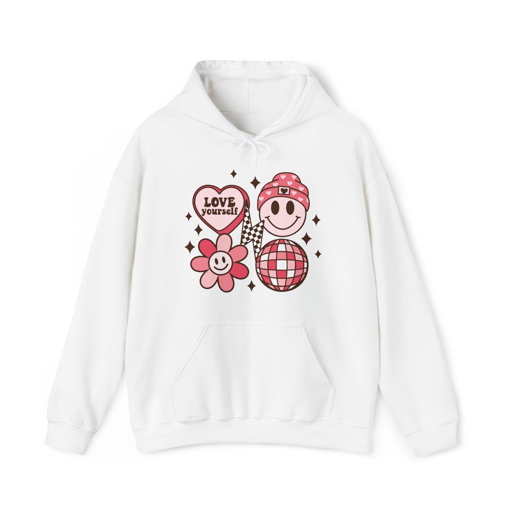 Retro Groovy Valentines Hoodie – Cozy Valentine’s Day Hoodie