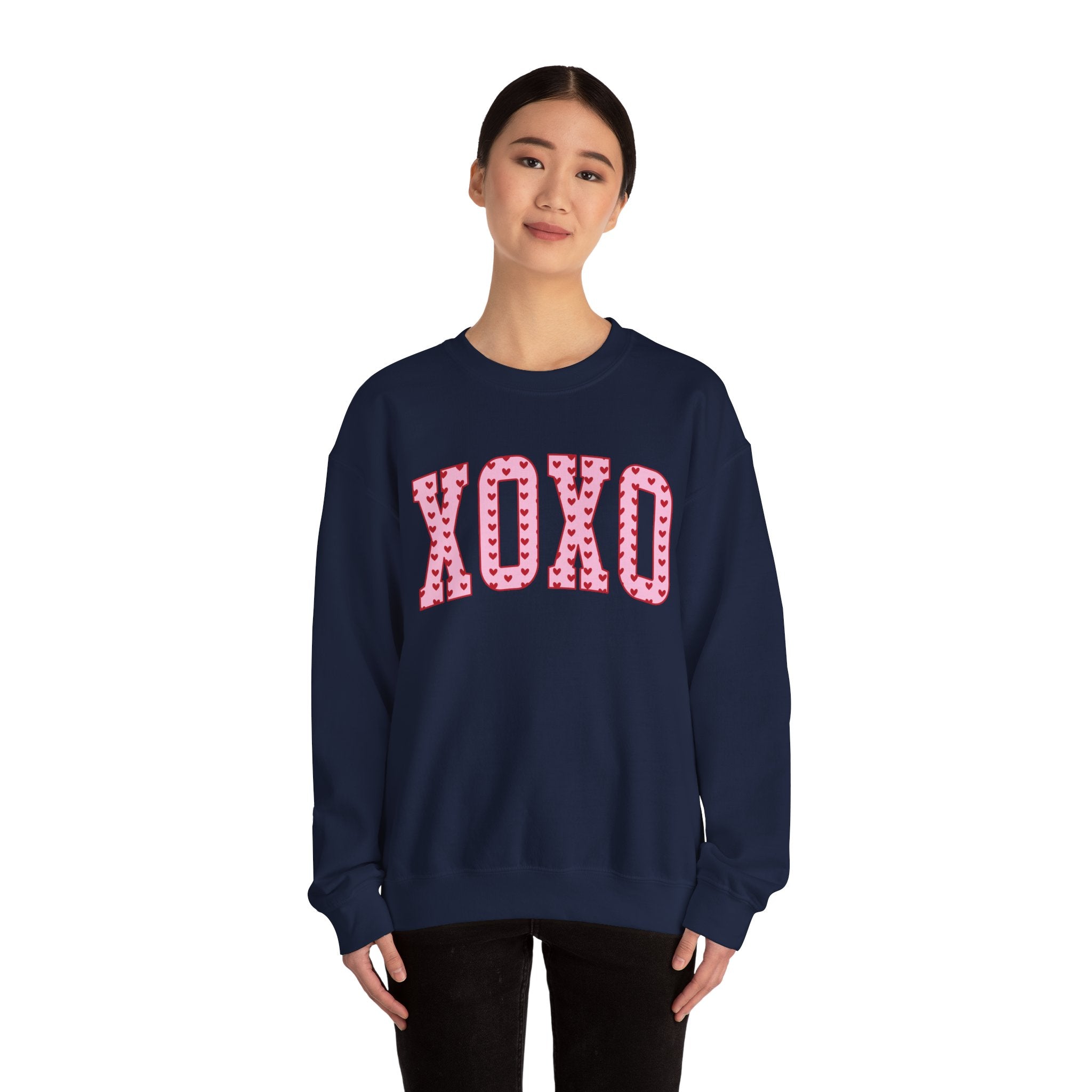 XOXO Valentines Sweatshirt – Cute Valentine’s Day Crewneck Sweatshirt