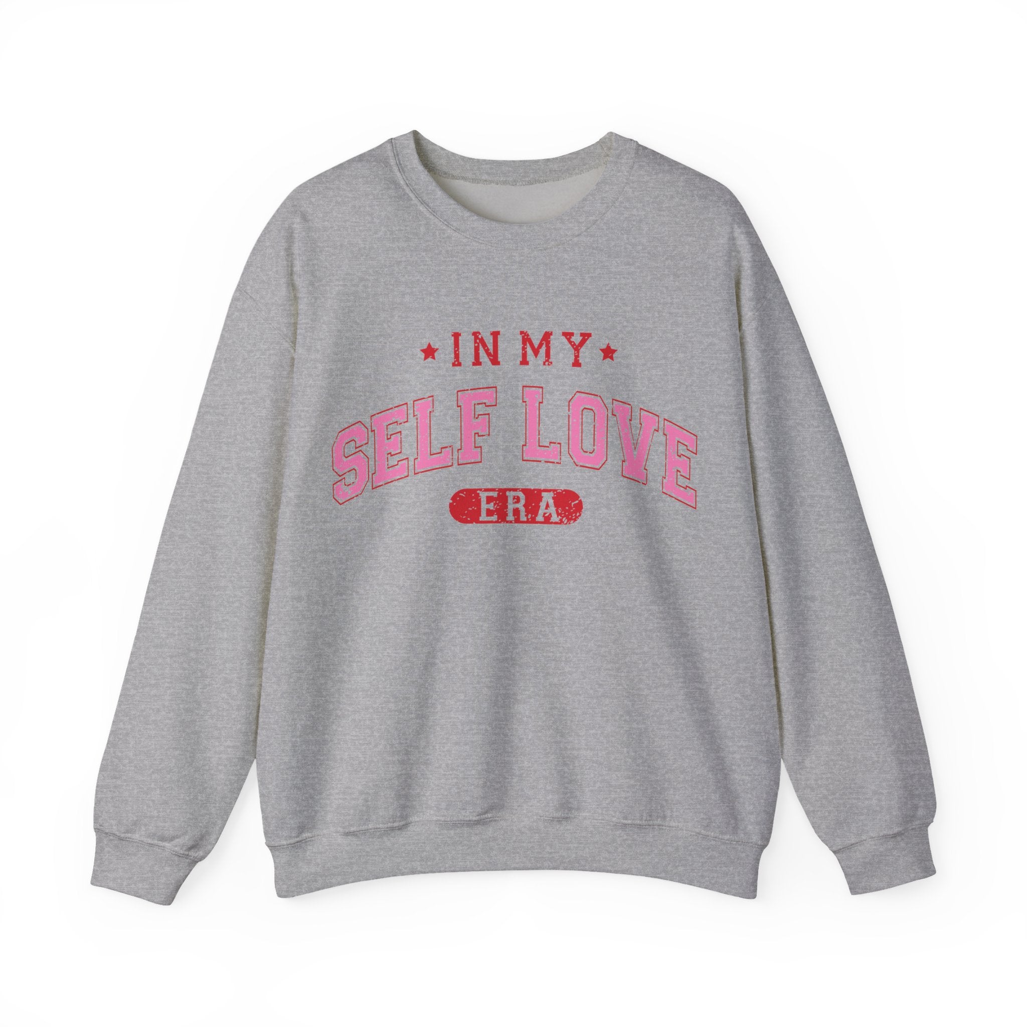 In My Self Love Era Valentines Sweatshirt – Cozy Retro Valentine’s Day Crewneck Sweatshirt