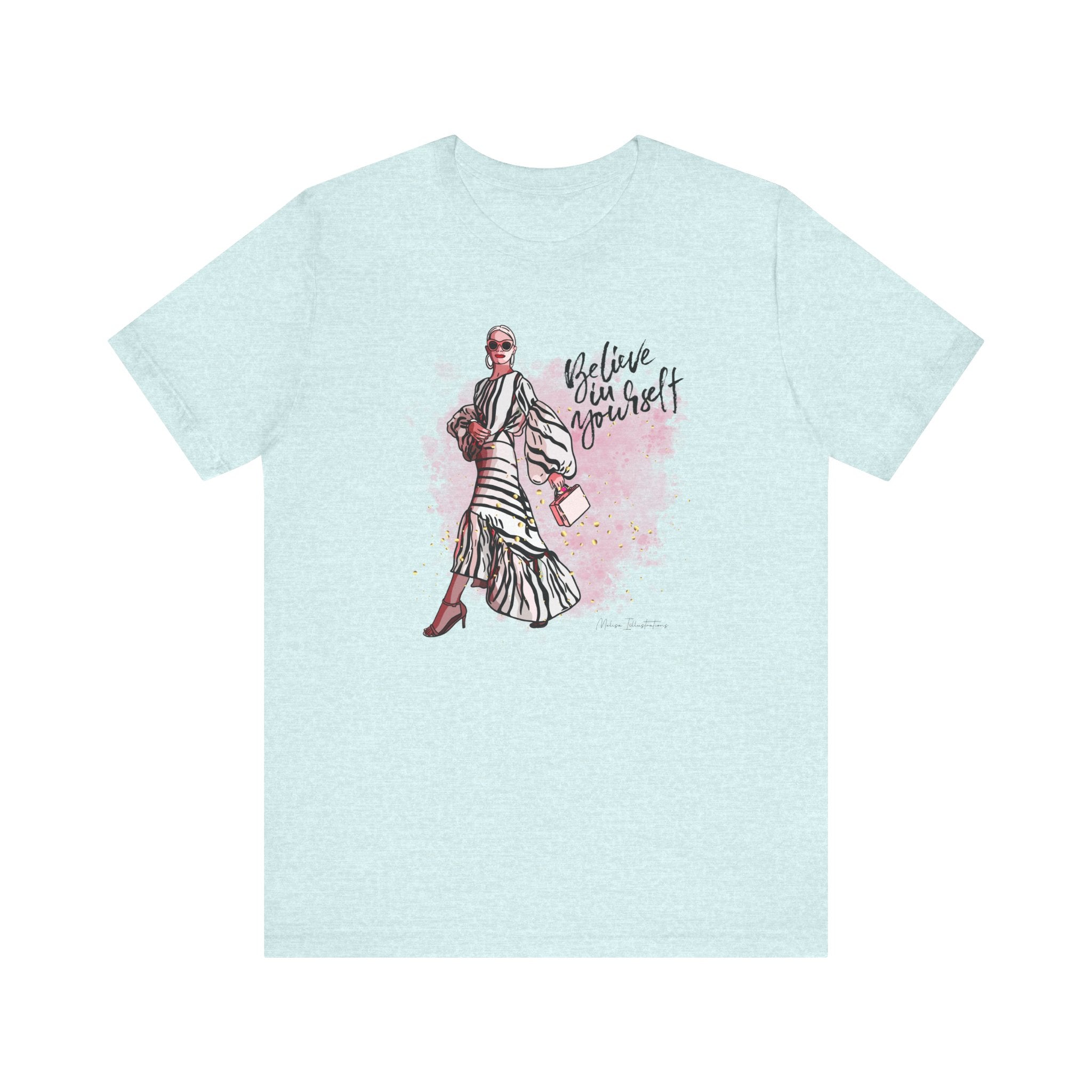 Believe in Yourself T-Shirt, Inspirational Tee, Motivational Gift, Casual Wear, Women's Fashion, Dream Big Apparel