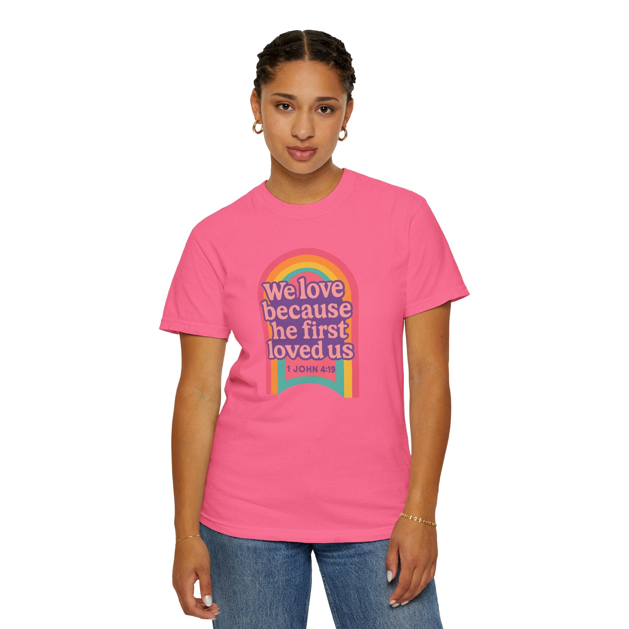 Colorful Faith-Inspired T-Shirt, Motivational Apparel, Inspirational Gift, Rainbow Tee, Summer Outfit, Unisex Casual Wear