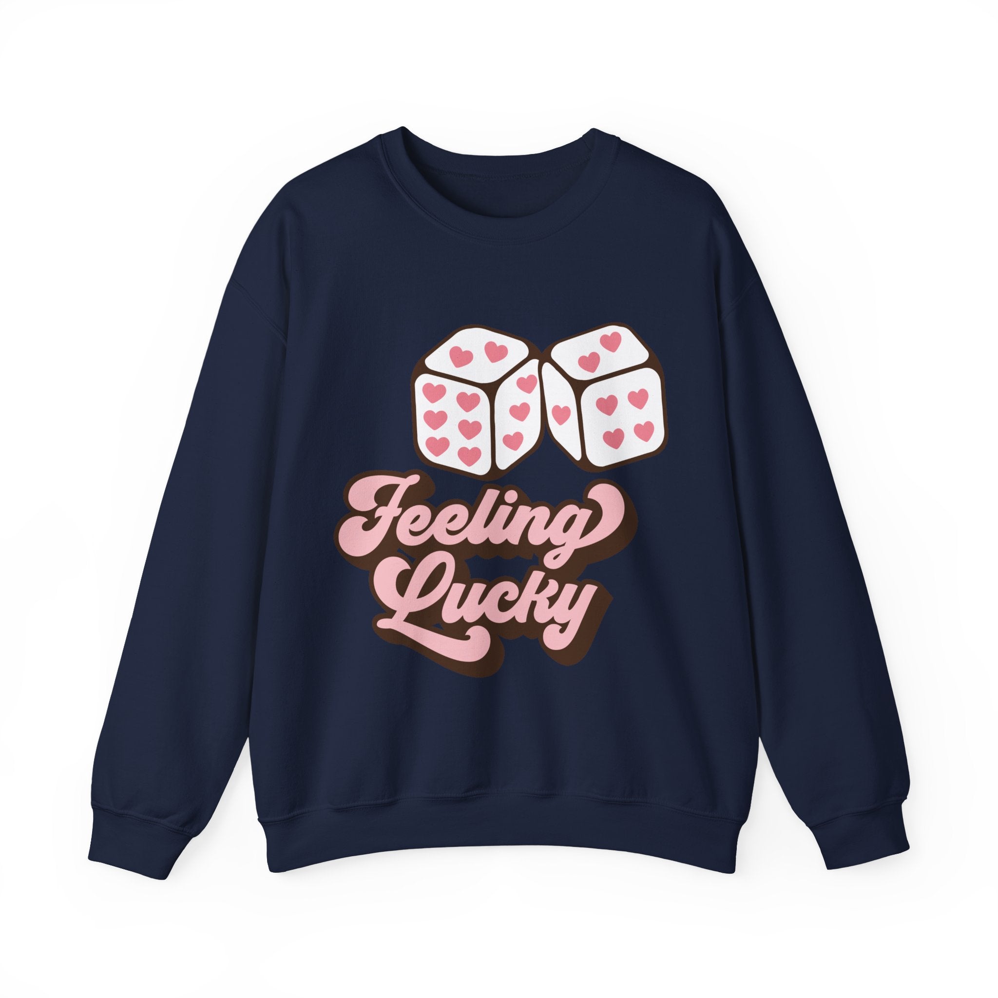 Feeling Lucky Valentines Sweatshirt – Cozy Valentine’s Day Crewneck Sweatshirt