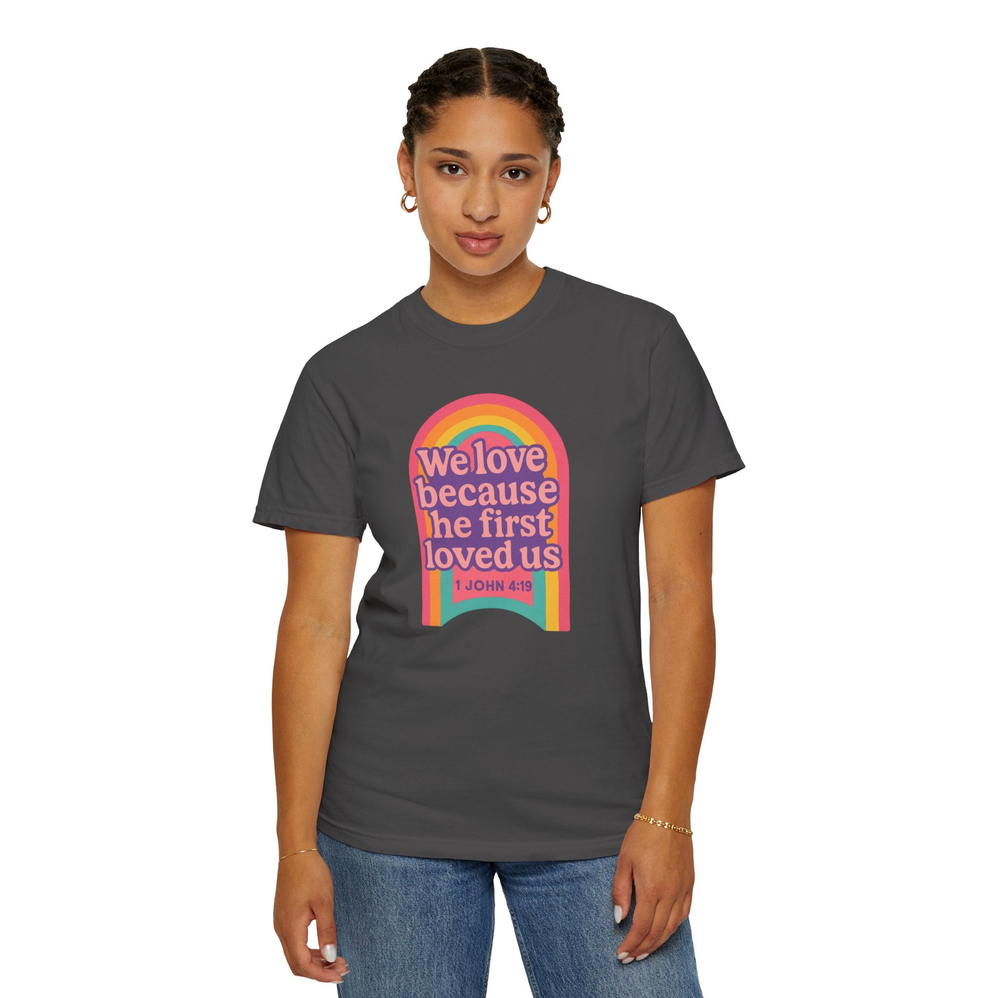 Colorful Faith-Inspired T-Shirt, Motivational Apparel, Inspirational Gift, Rainbow Tee, Summer Outfit, Unisex Casual Wear