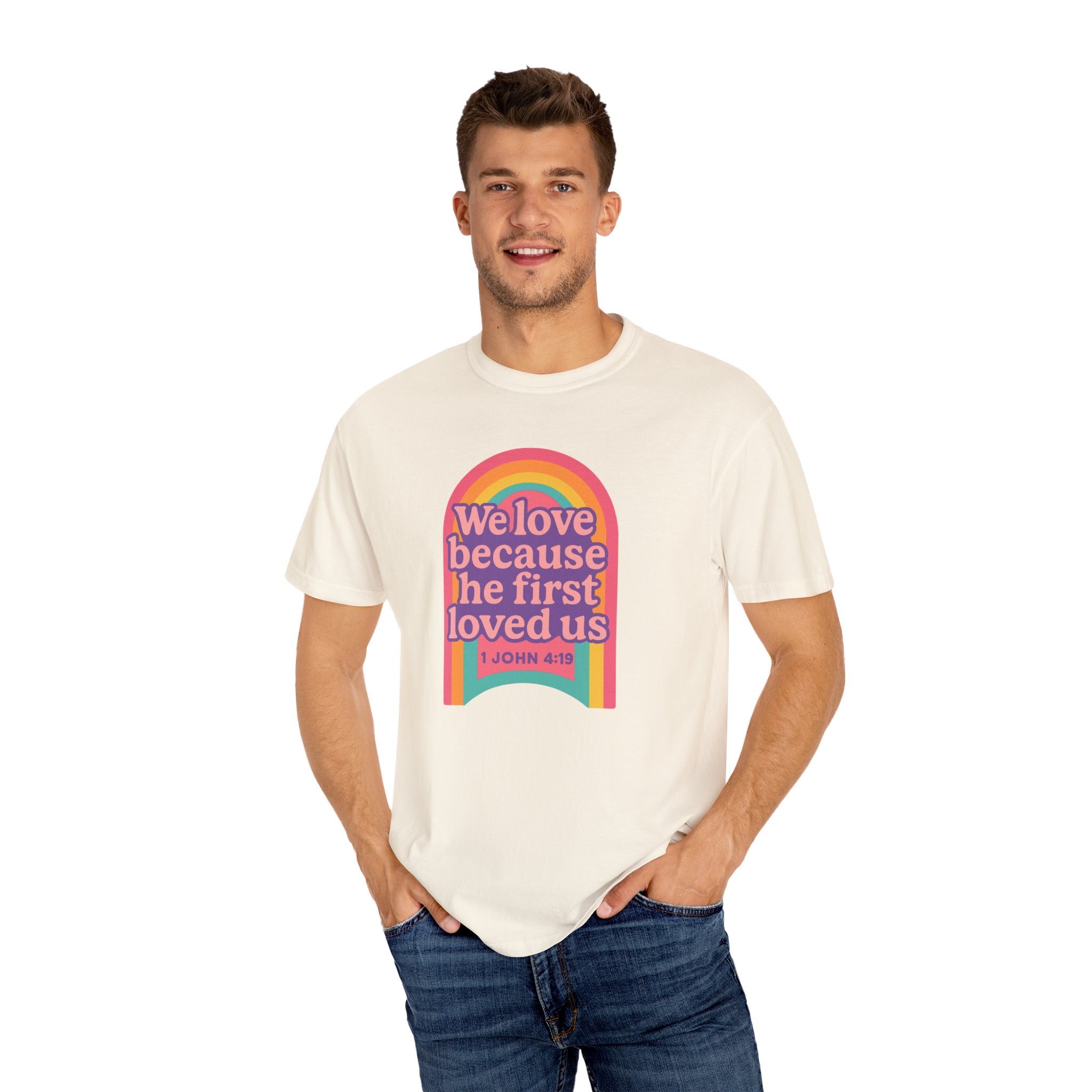 Colorful Faith-Inspired T-Shirt, Motivational Apparel, Inspirational Gift, Rainbow Tee, Summer Outfit, Unisex Casual Wear