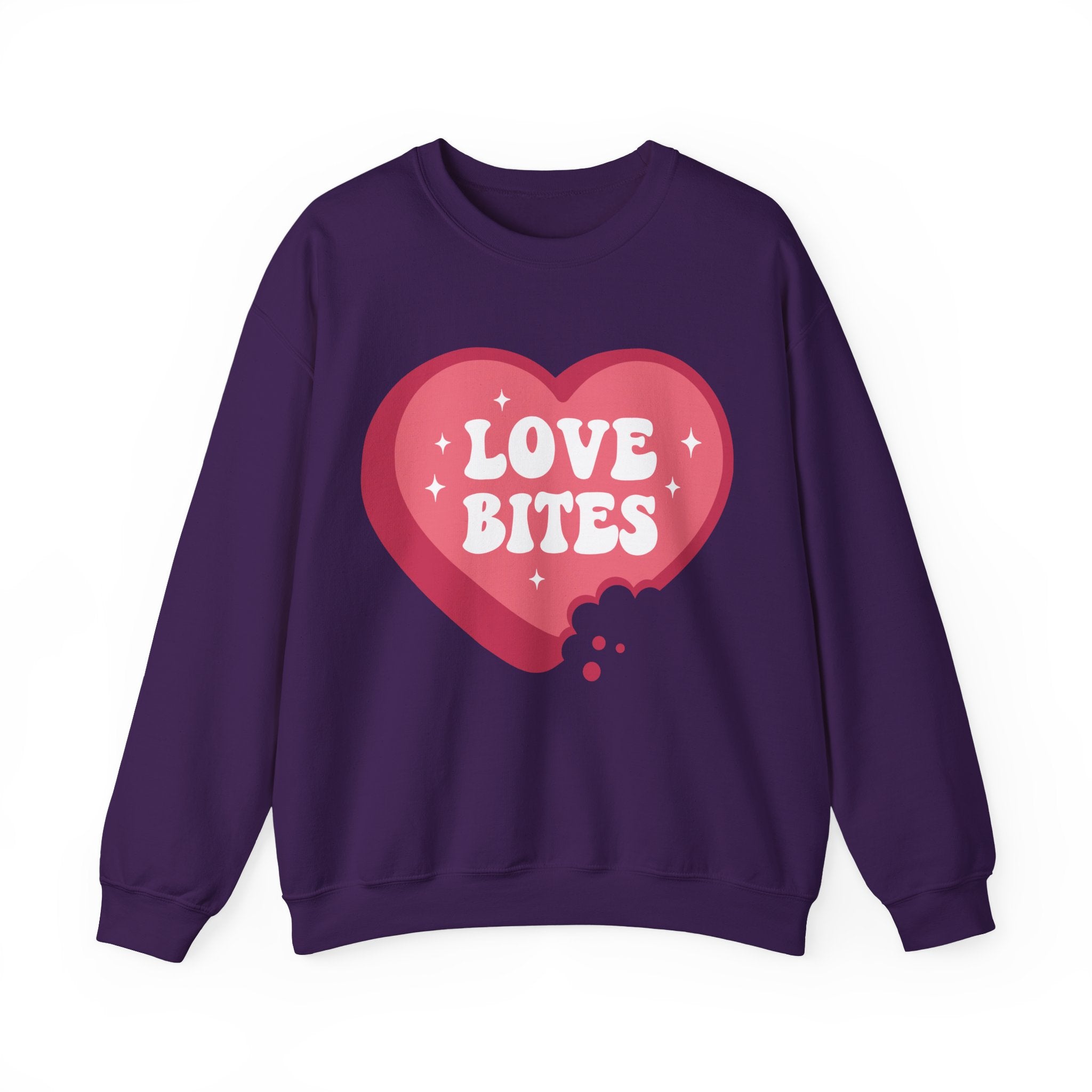 Love Bites Valentines Sweatshirt – Cute Funny Valentine’s Day Crewneck Sweatshirt