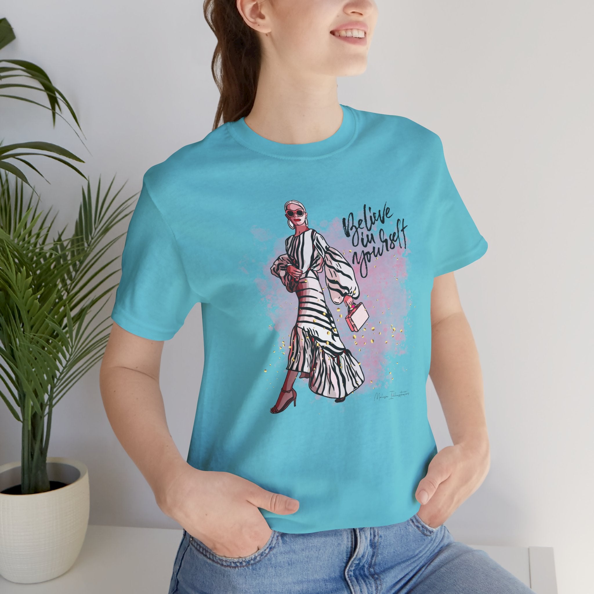 Believe in Yourself T-Shirt, Inspirational Tee, Motivational Gift, Casual Wear, Women's Fashion, Dream Big Apparel