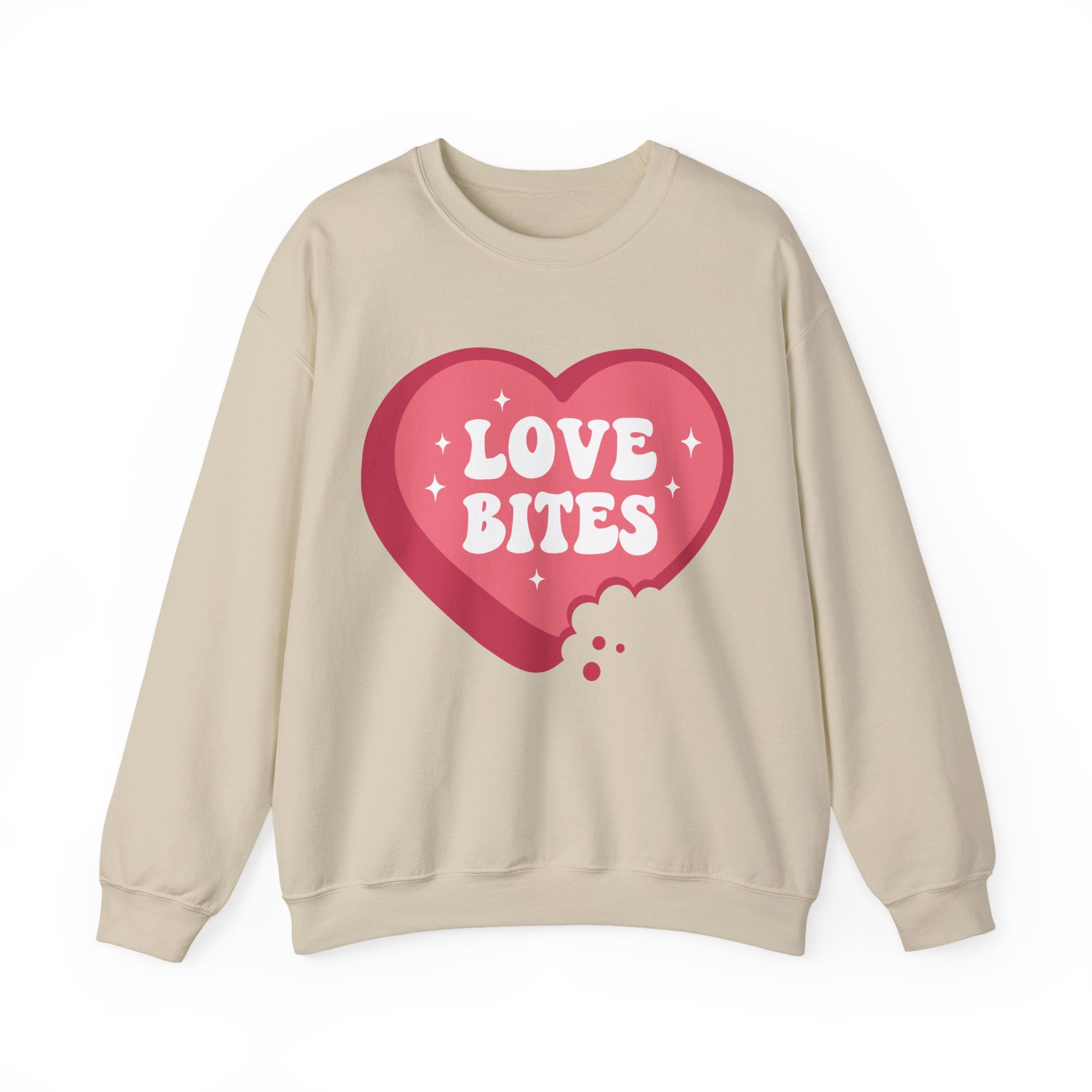 Love Bites Valentines Sweatshirt – Cute Funny Valentine’s Day Crewneck Sweatshirt