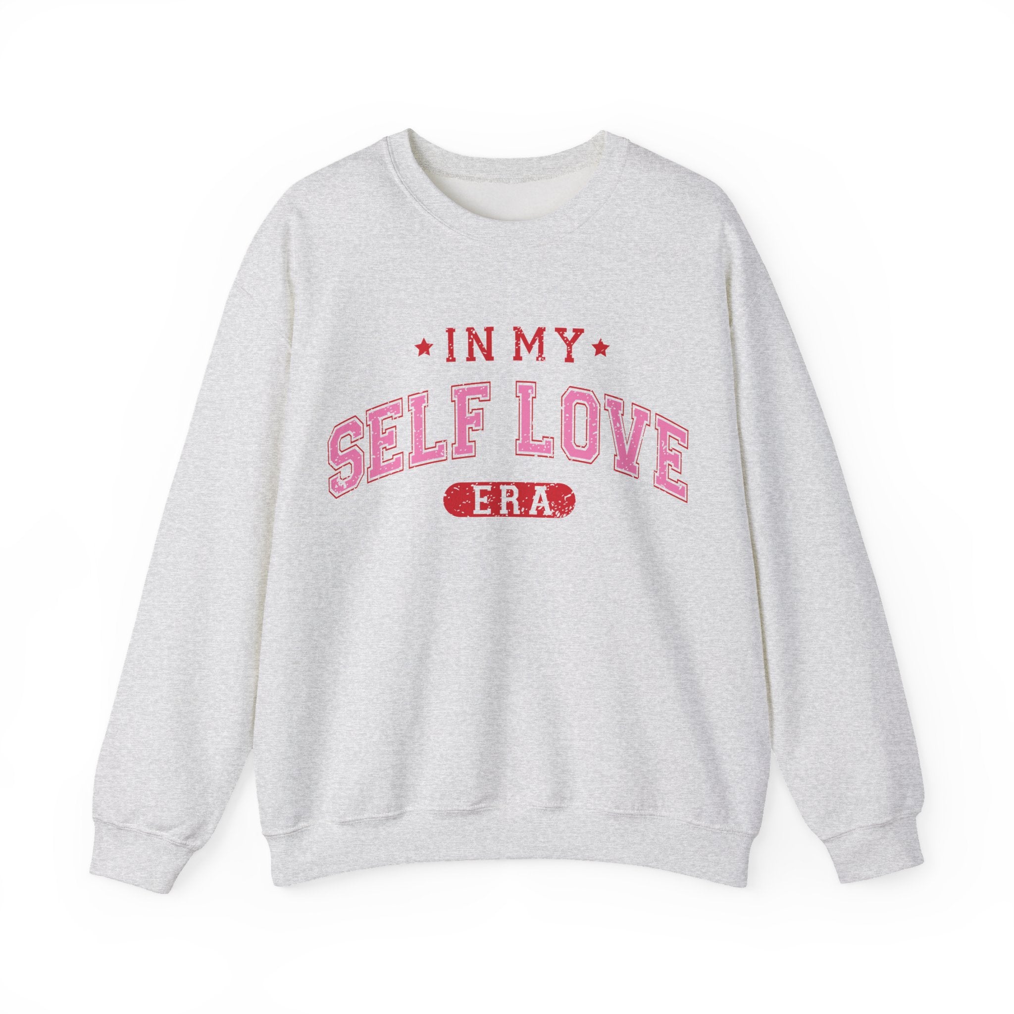 In My Self Love Era Valentines Sweatshirt – Cozy Retro Valentine’s Day Crewneck Sweatshirt