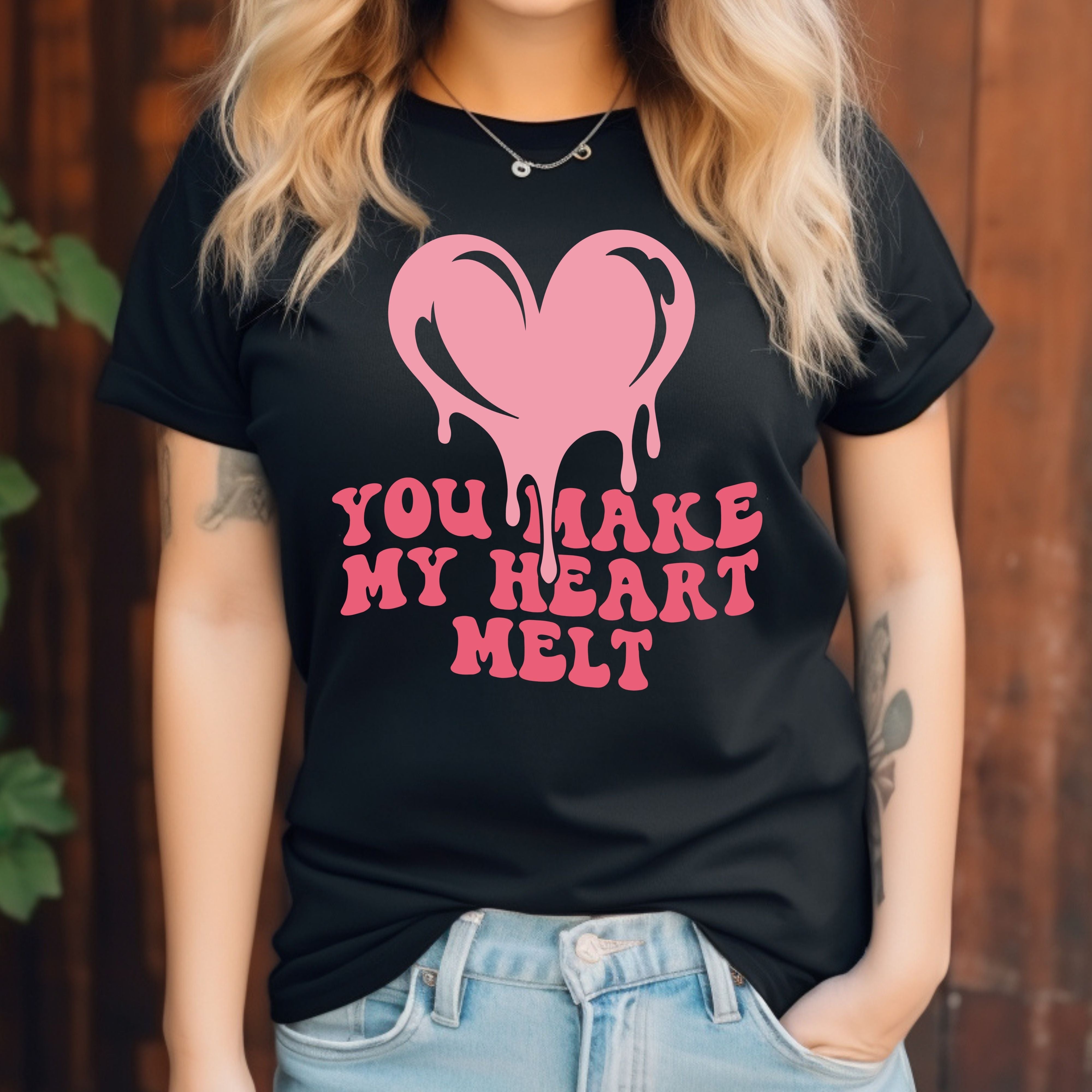 You Make My Heart Melt Valentines Shirt – Cute Romantic Valentine’s Day Tee