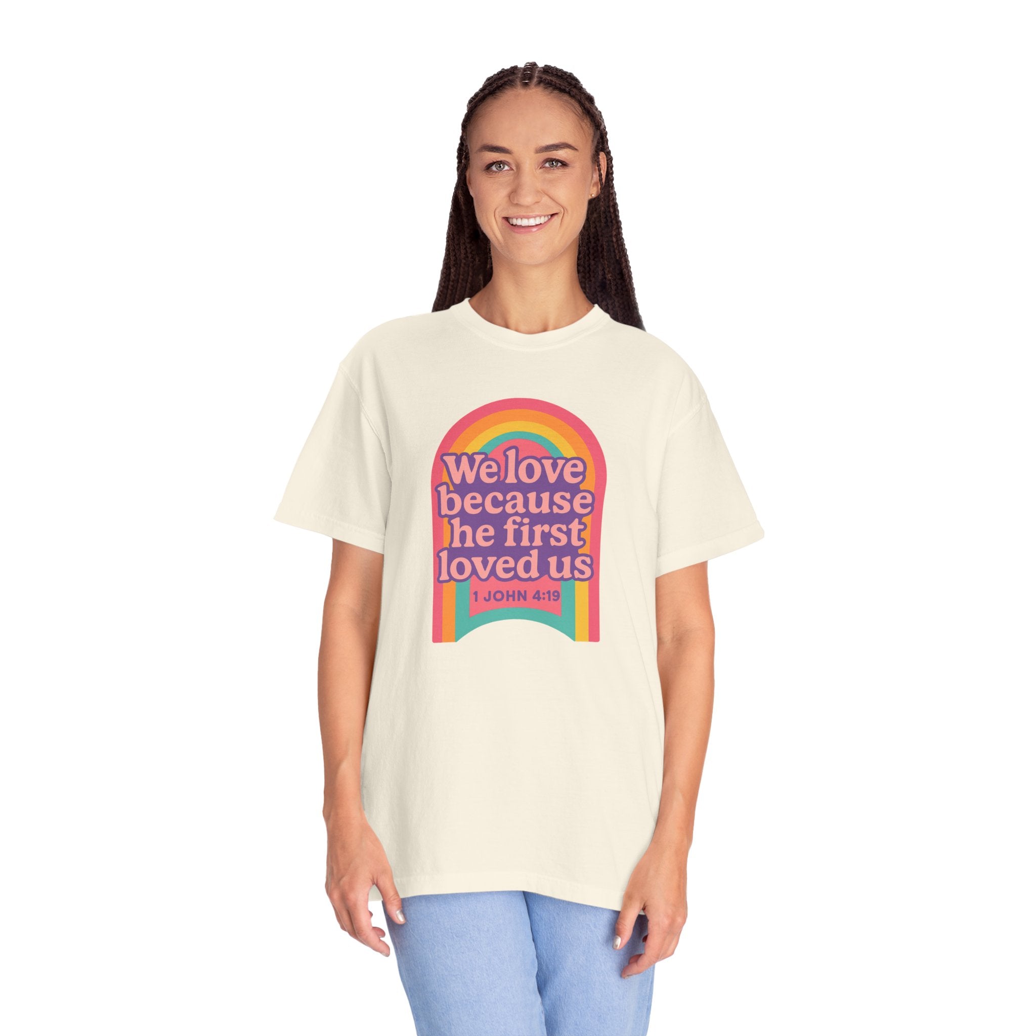Colorful Faith-Inspired T-Shirt, Motivational Apparel, Inspirational Gift, Rainbow Tee, Summer Outfit, Unisex Casual Wear