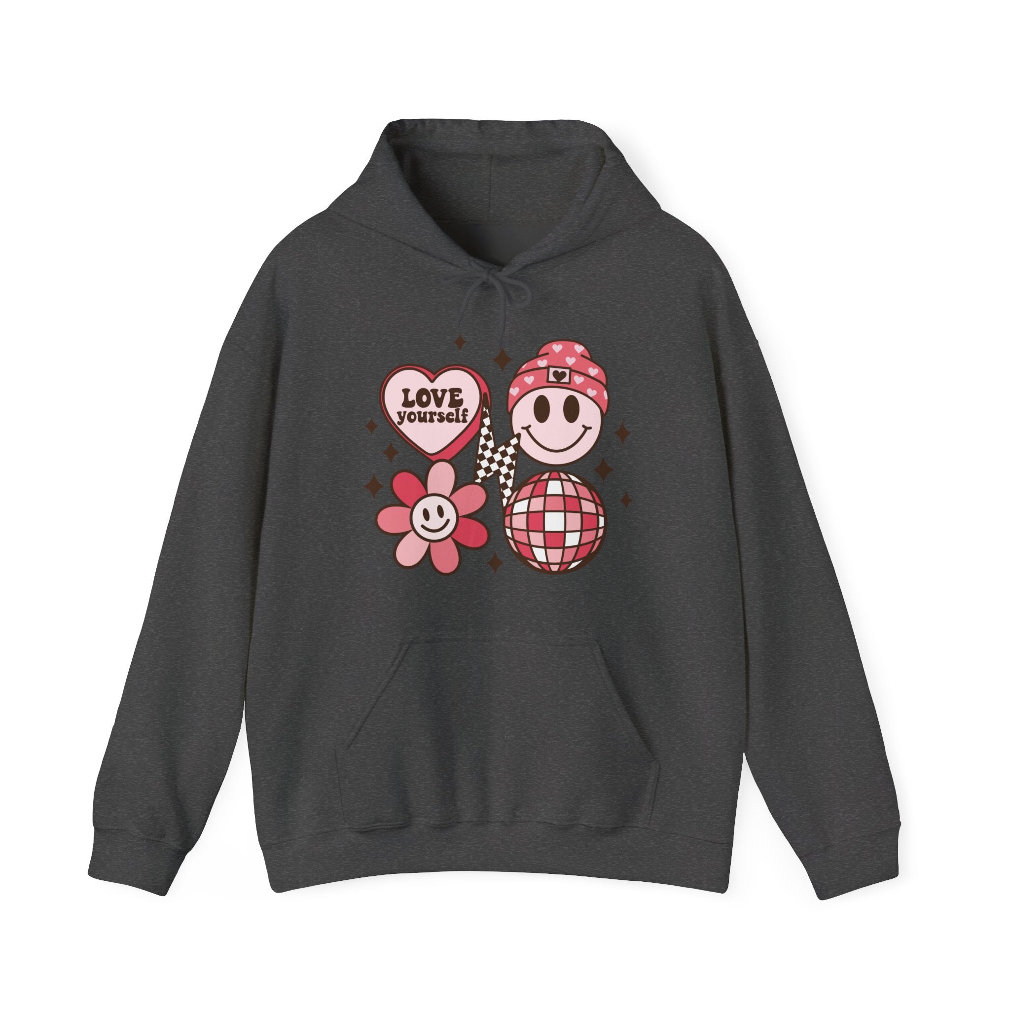 Retro Groovy Valentines Hoodie – Cozy Valentine’s Day Hoodie