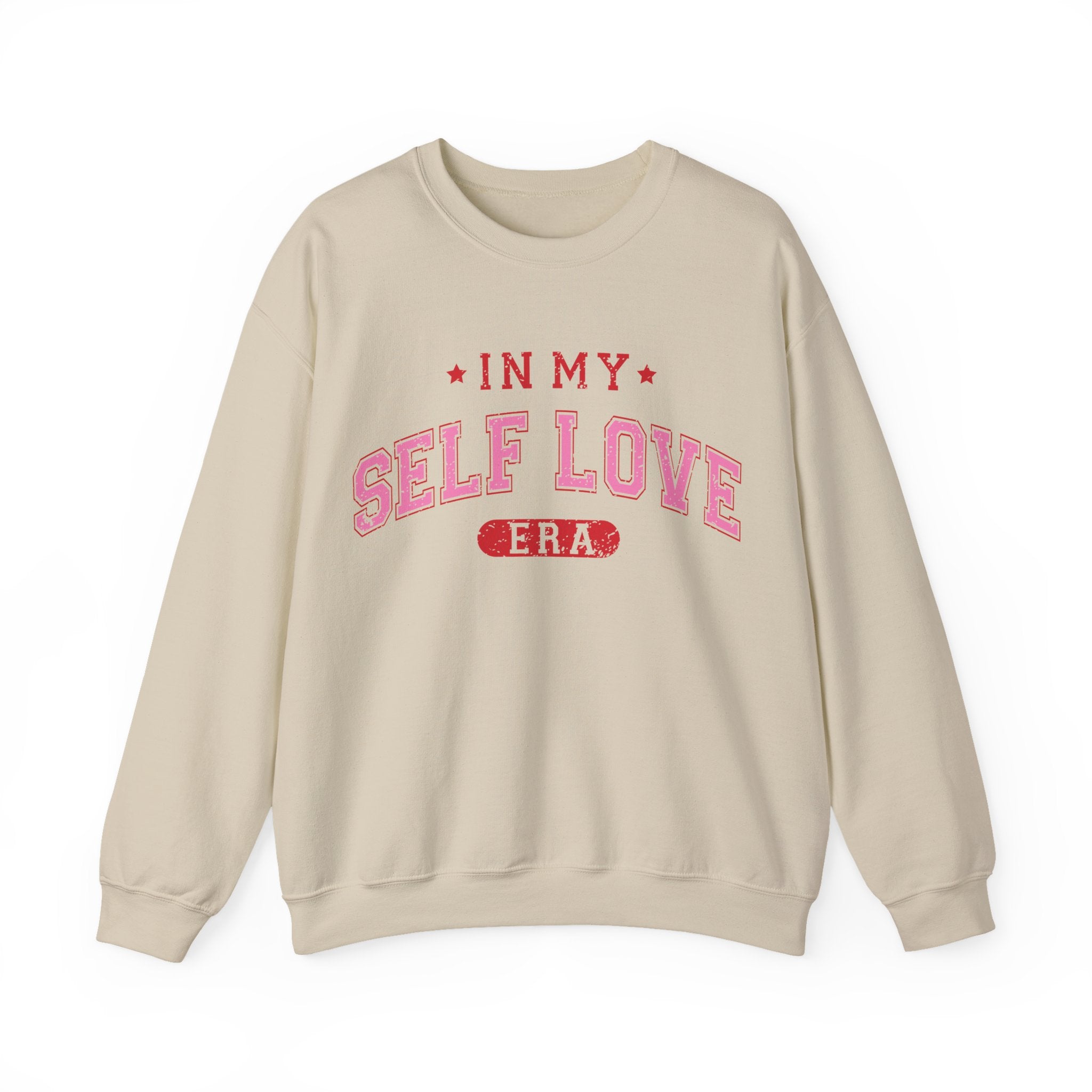 In My Self Love Era Valentines Sweatshirt – Cozy Retro Valentine’s Day Crewneck Sweatshirt