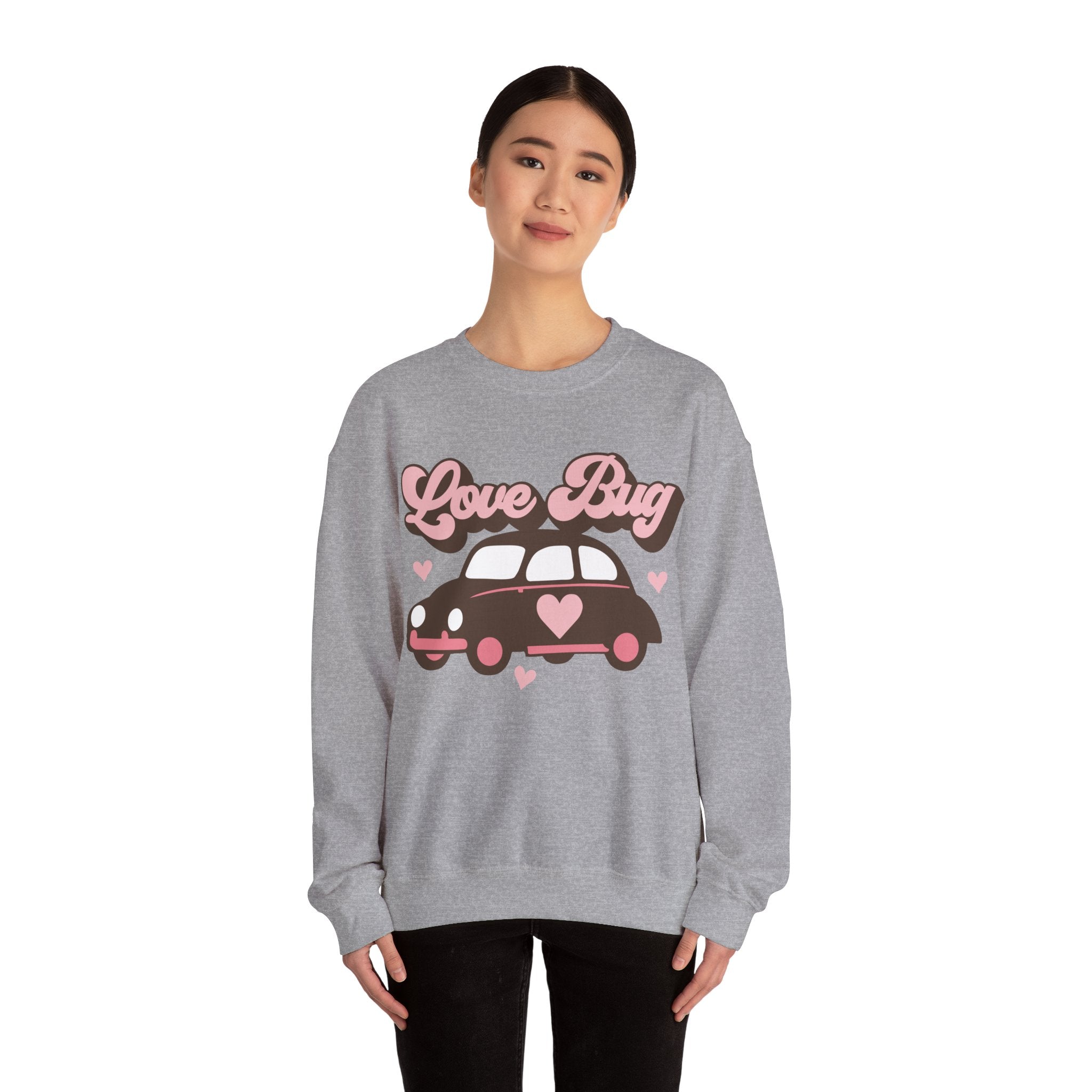 Love Bug Valentines Sweatshirt – Cute Valentine’s Day Crewneck Sweatshirt