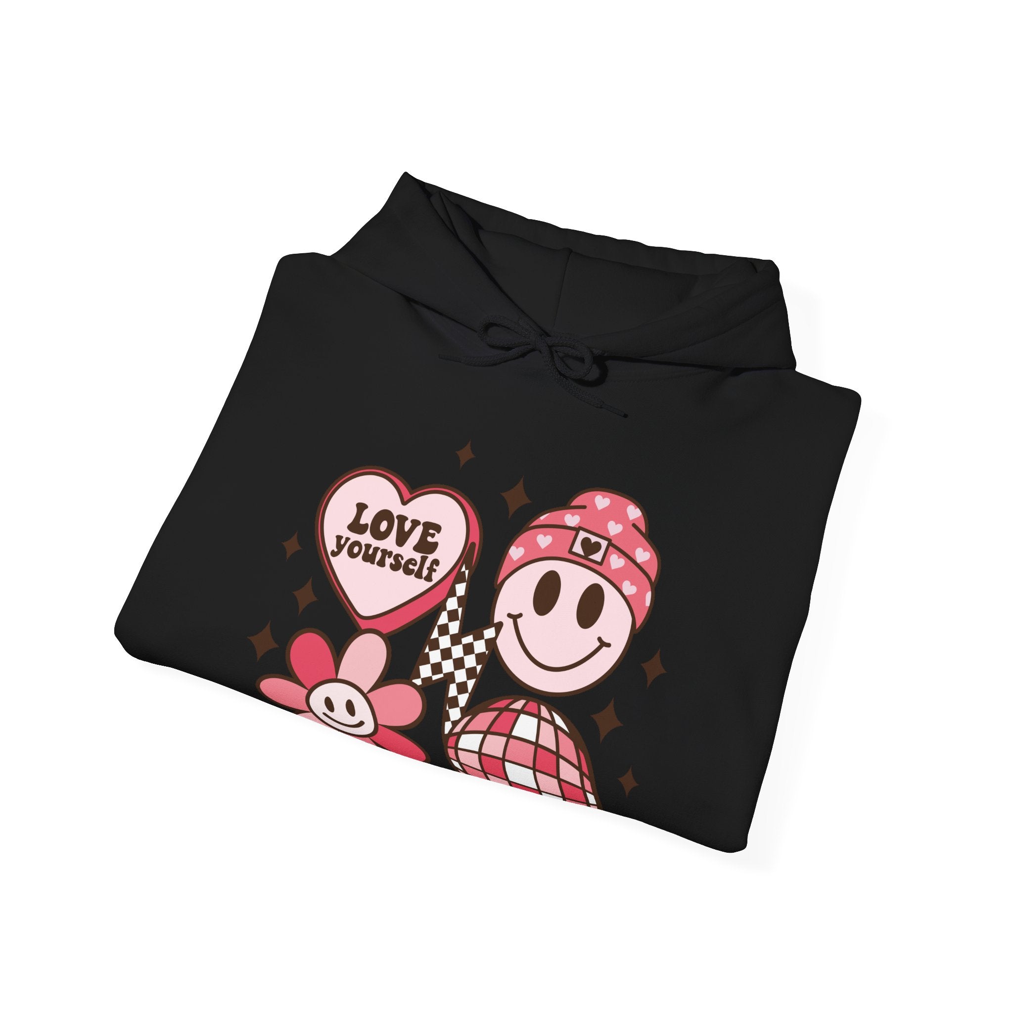 Retro Groovy Valentines Hoodie – Cozy Valentine’s Day Hoodie