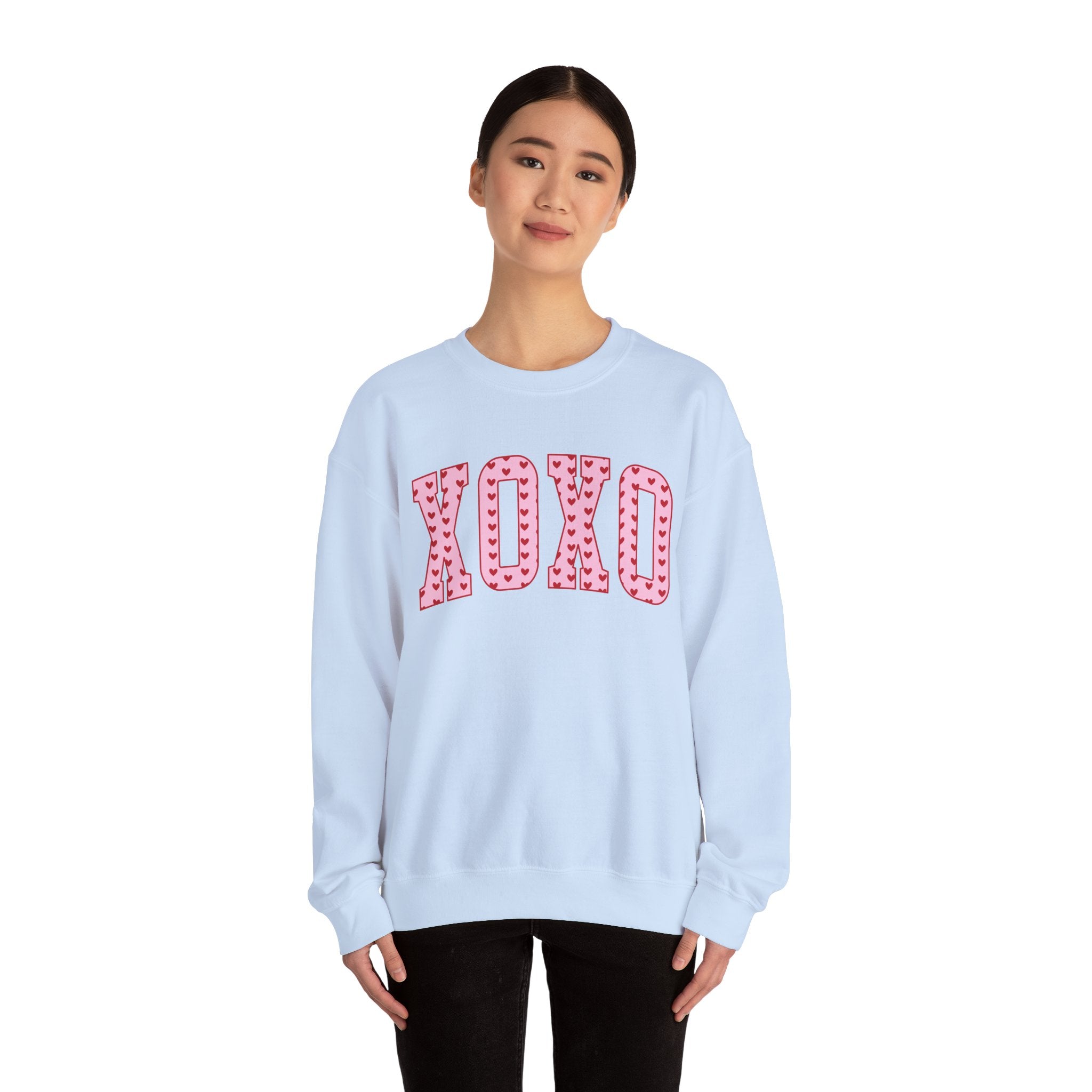 XOXO Valentines Sweatshirt – Cute Valentine’s Day Crewneck Sweatshirt