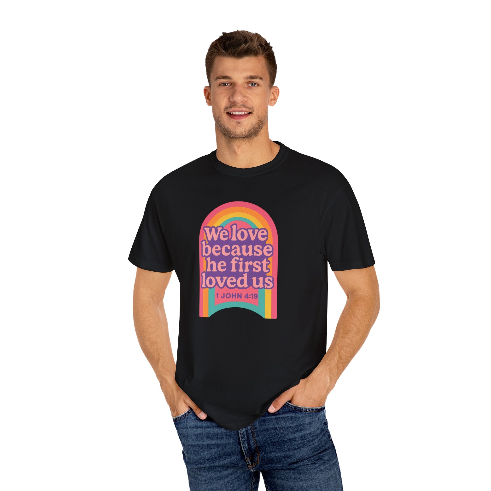 Colorful Faith-Inspired T-Shirt, Motivational Apparel, Inspirational Gift, Rainbow Tee, Summer Outfit, Unisex Casual Wear