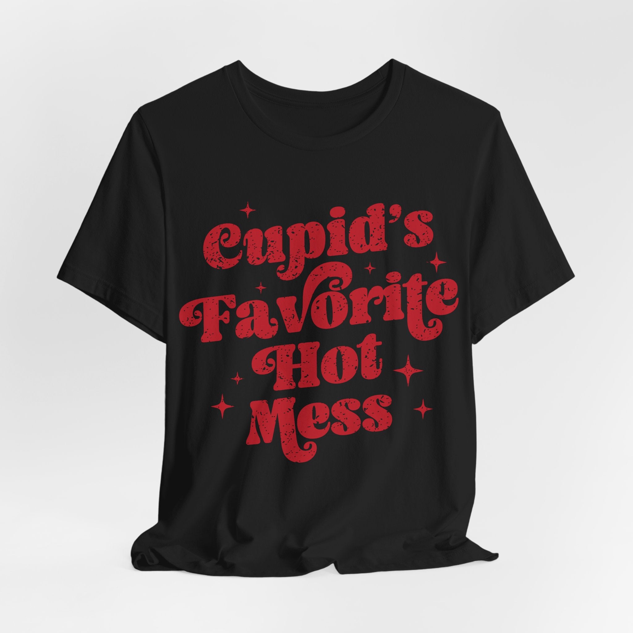 Cupid’s Favourite Hot Mess Valentines Shirt –  Cheeky Love Graphic Shirt