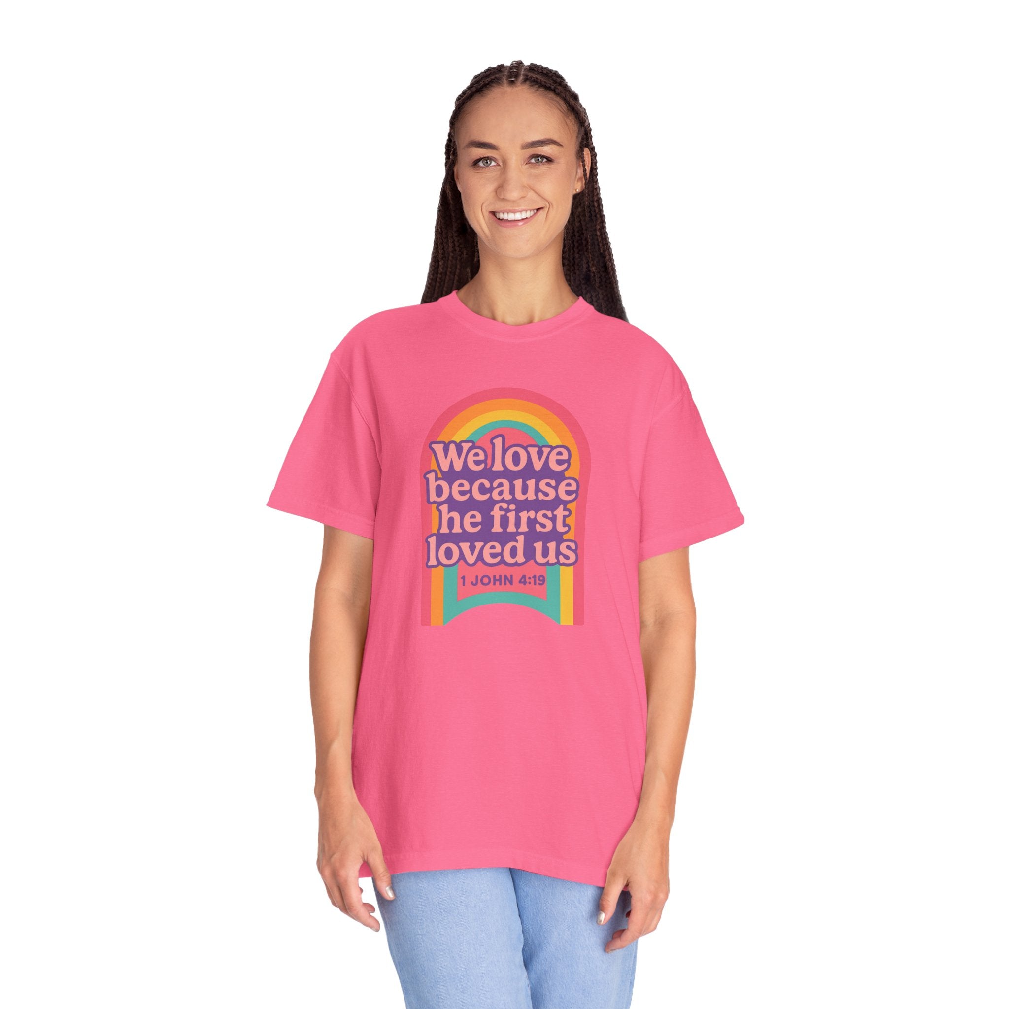 Colorful Faith-Inspired T-Shirt, Motivational Apparel, Inspirational Gift, Rainbow Tee, Summer Outfit, Unisex Casual Wear